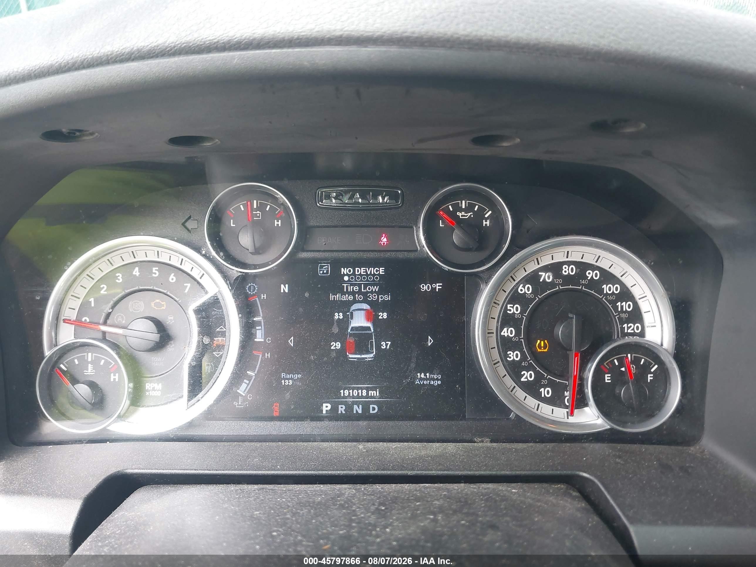 2014 Ram 1500 Big Horn Black vin: 1C6RR7LG6ES380804