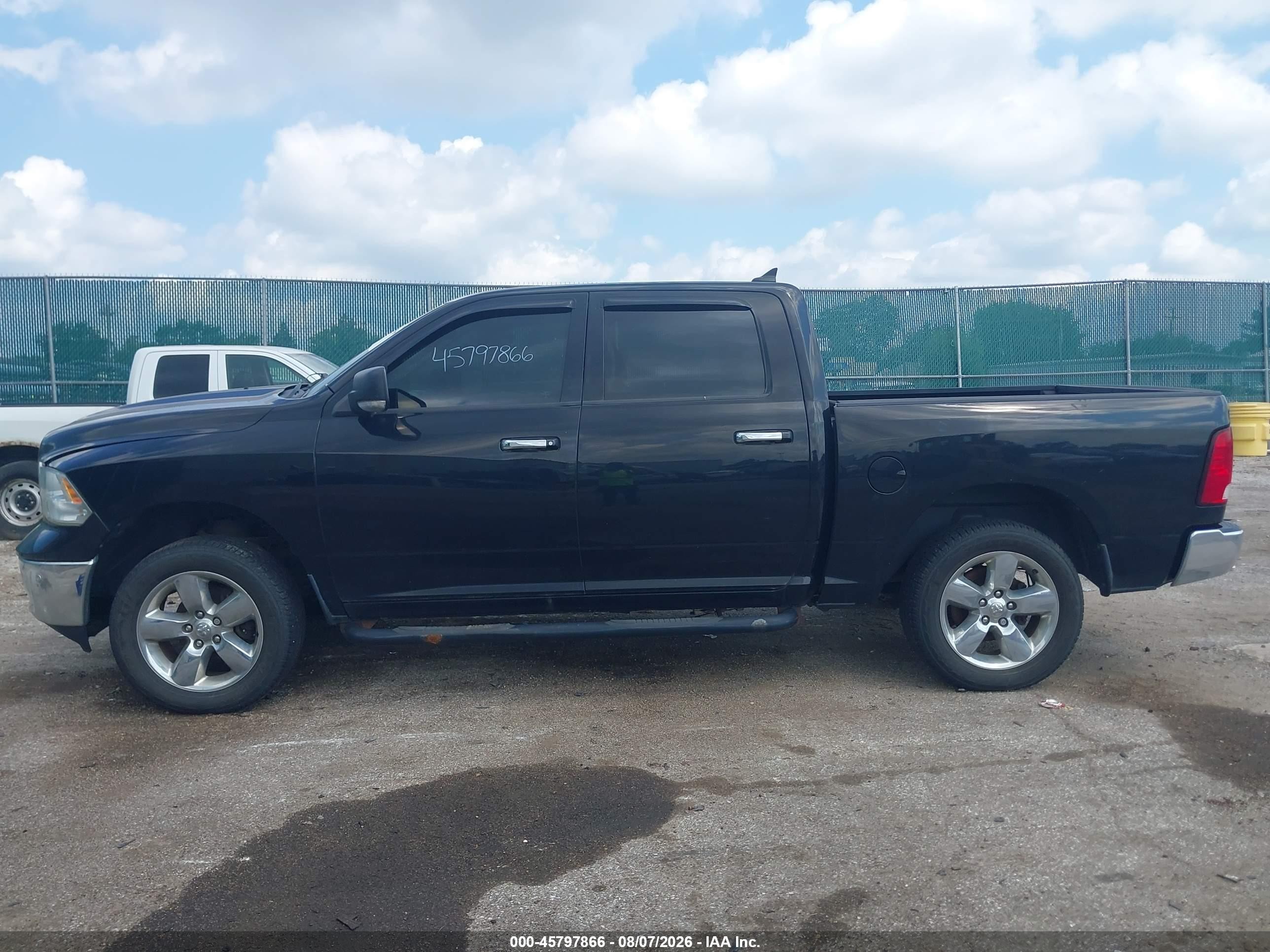 2014 Ram 1500 Big Horn Black vin: 1C6RR7LG6ES380804