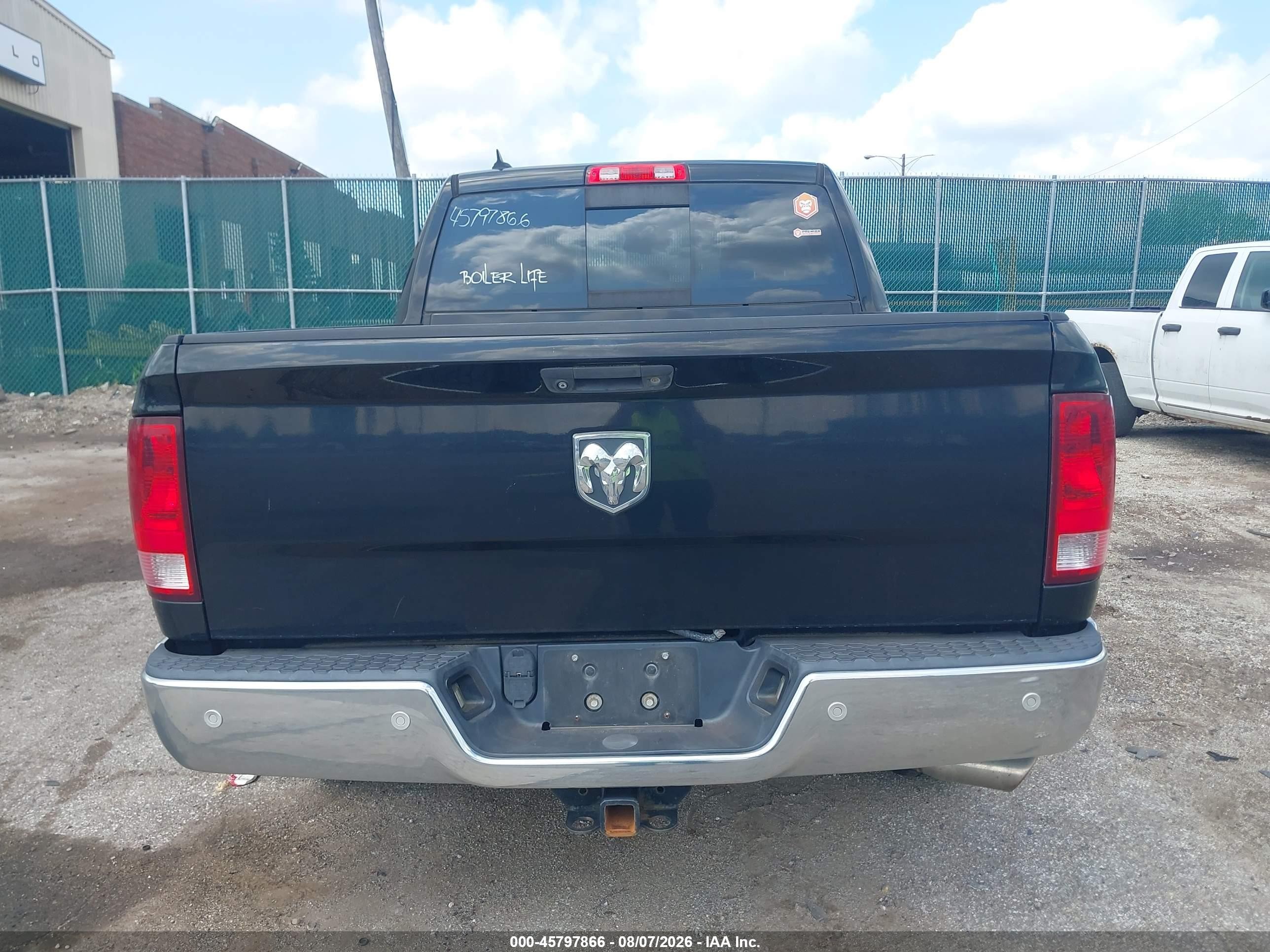 2014 Ram 1500 Big Horn Black vin: 1C6RR7LG6ES380804