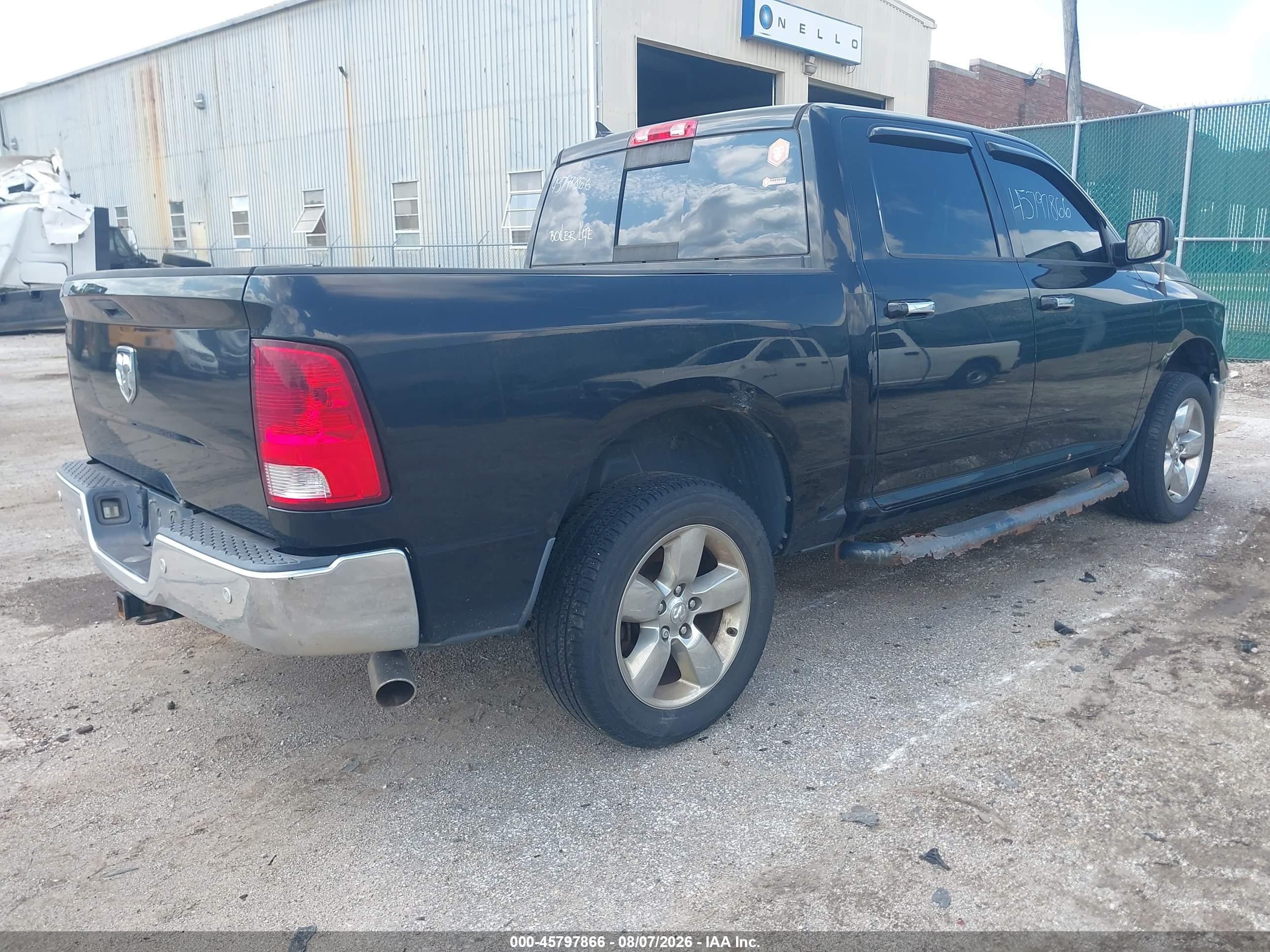 2014 Ram 1500 Big Horn Black vin: 1C6RR7LG6ES380804