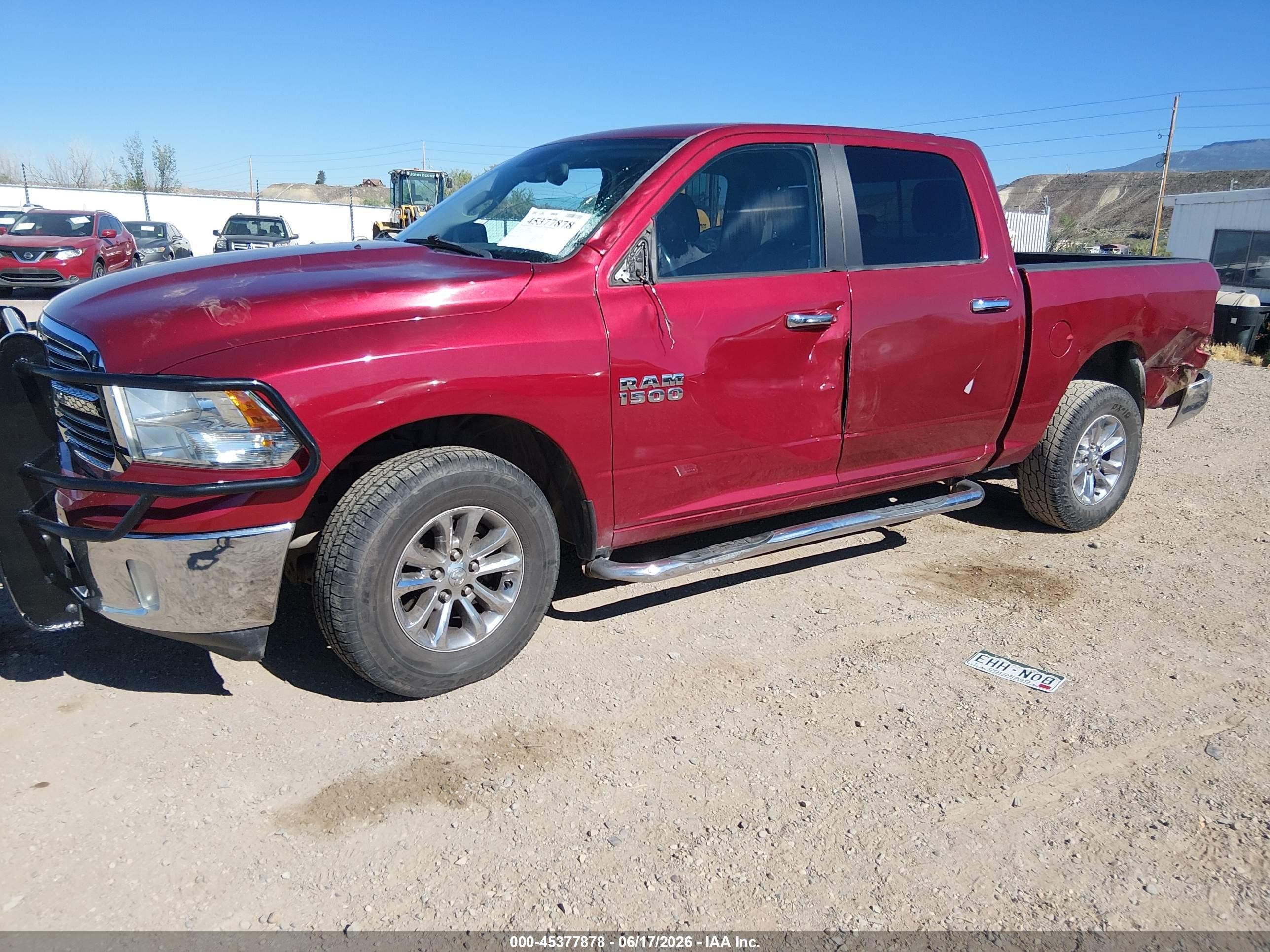 2013 Ram 1500 Slt Red vin: 1C6RR7LG7DS682469