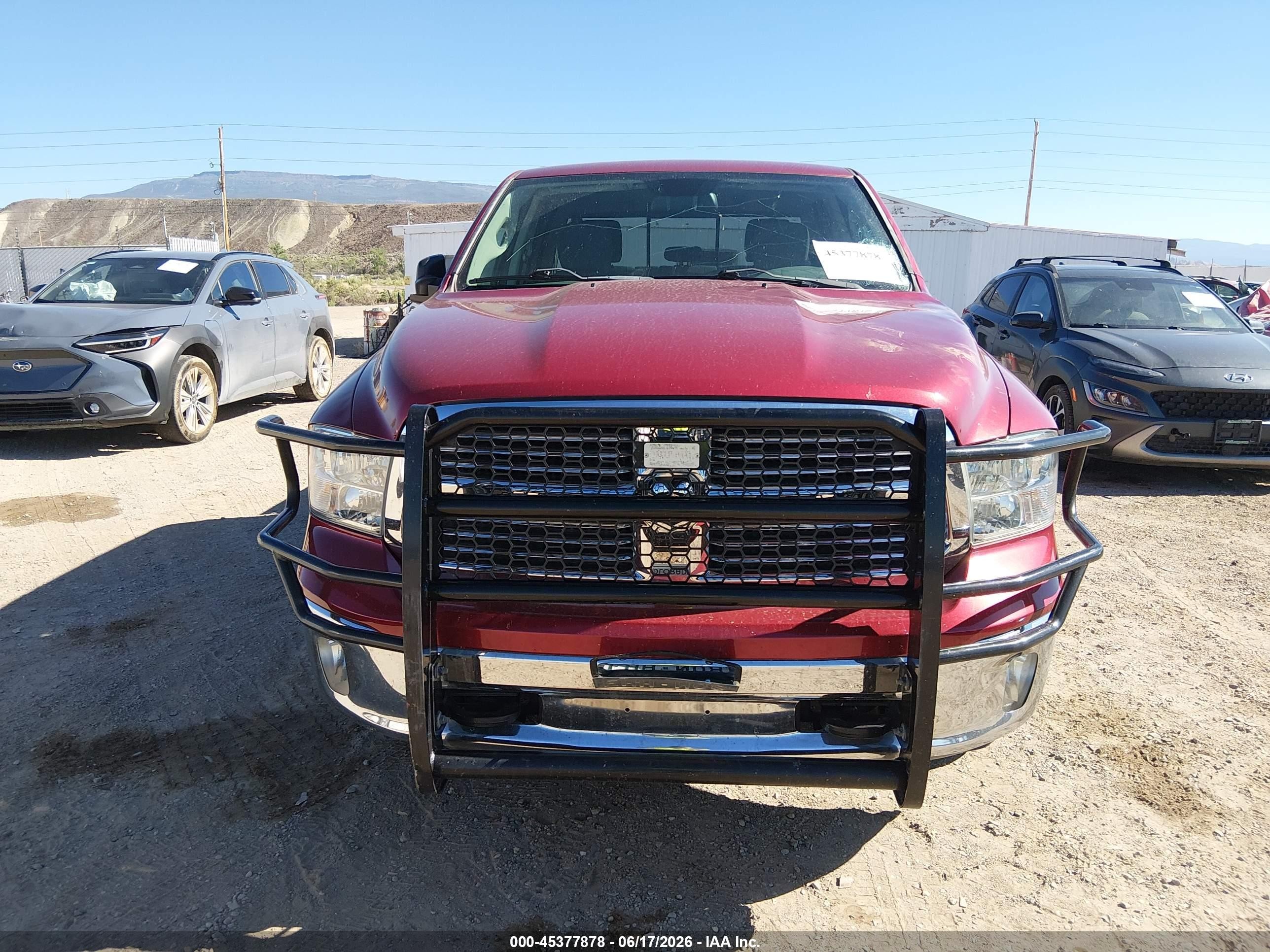 2013 Ram 1500 Slt Red vin: 1C6RR7LG7DS682469