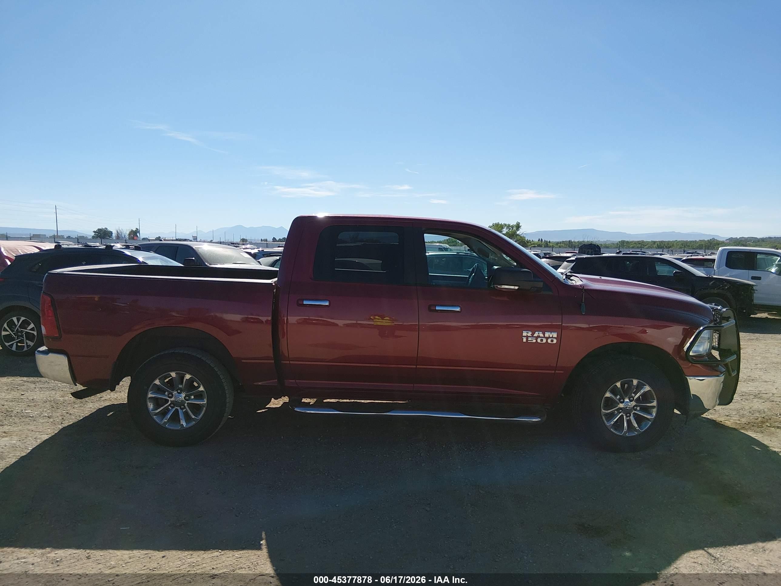 2013 Ram 1500 Slt Red vin: 1C6RR7LG7DS682469