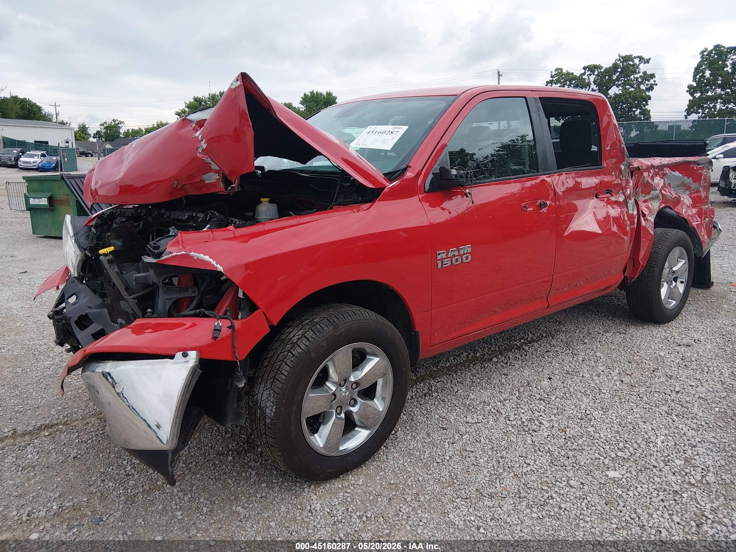 2015 Ram 1500 Big Horn Red vin: 1C6RR7LG7FS713500