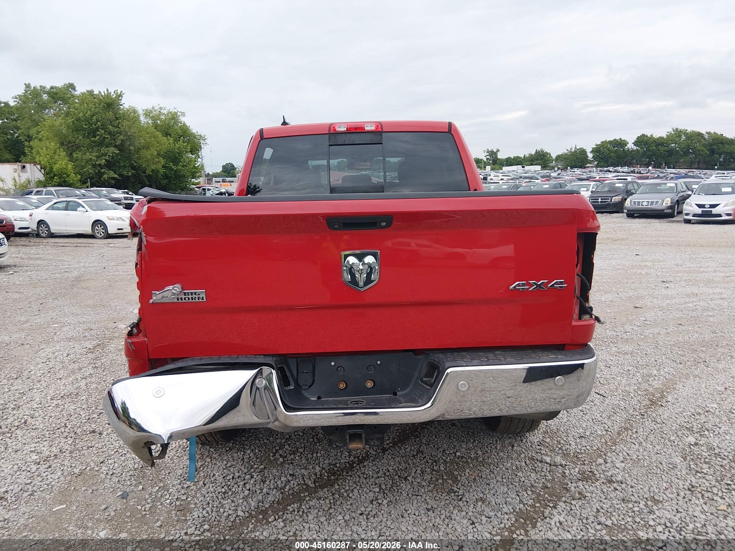 2015 Ram 1500 Big Horn Red vin: 1C6RR7LG7FS713500