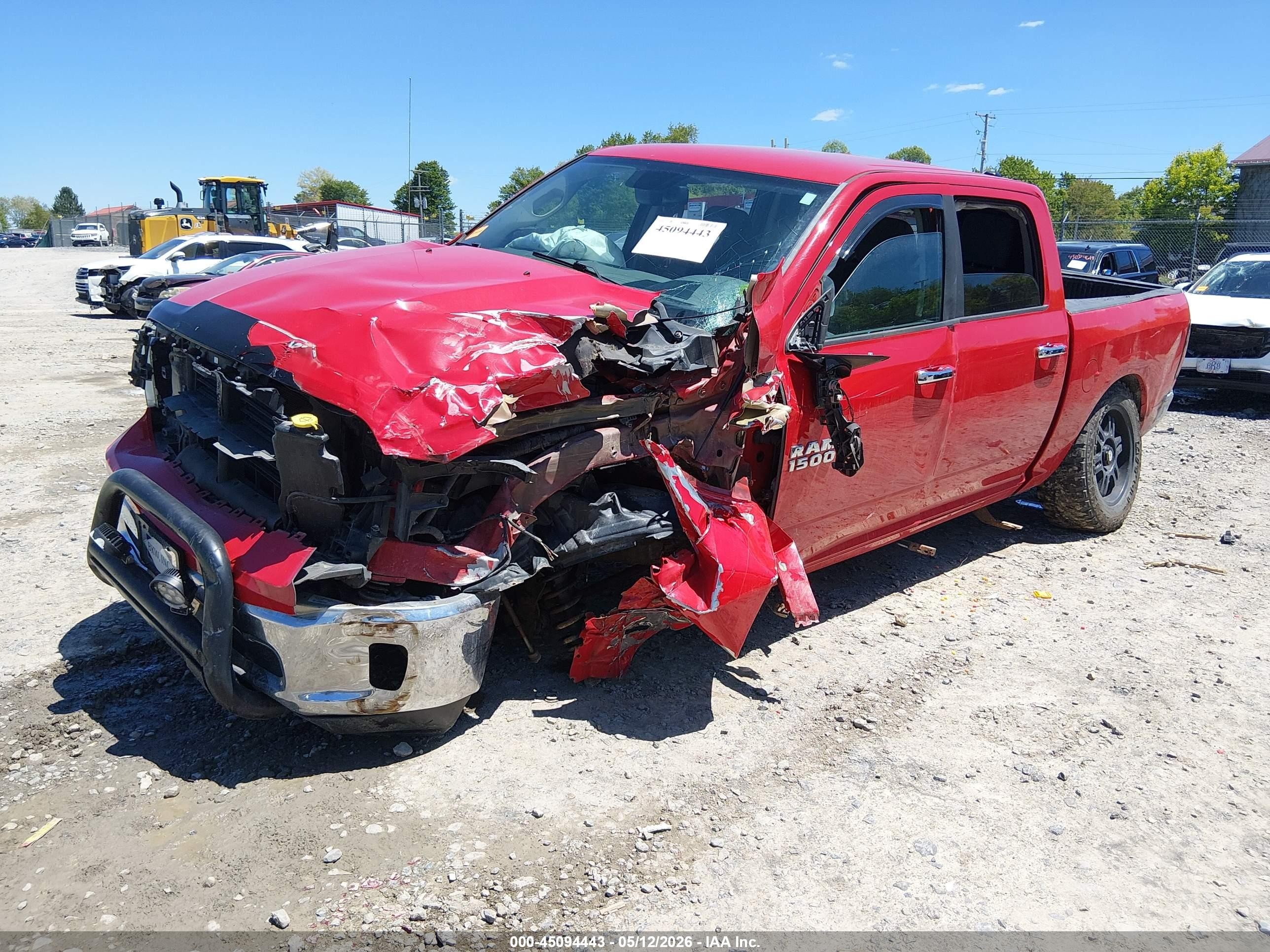 2014 Ram 1500 Big Horn Red vin: 1C6RR7LG8ES106343
