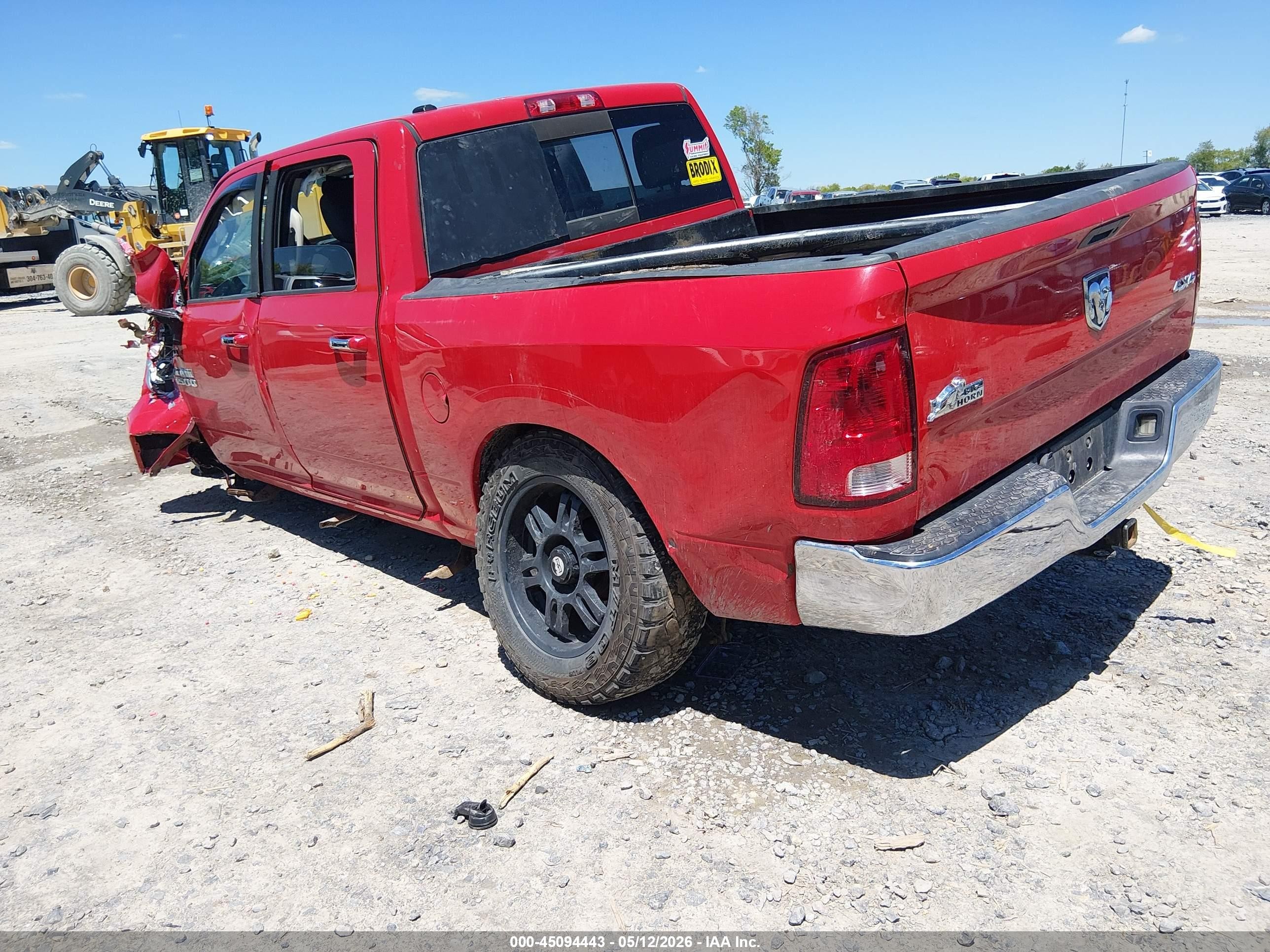 2014 Ram 1500 Big Horn Red vin: 1C6RR7LG8ES106343