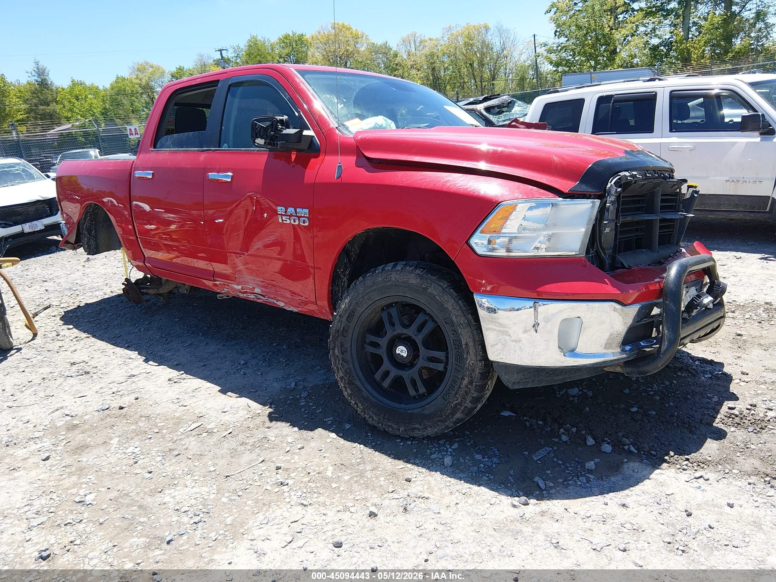 2014 Ram 1500 Big Horn Red vin: 1C6RR7LG8ES106343