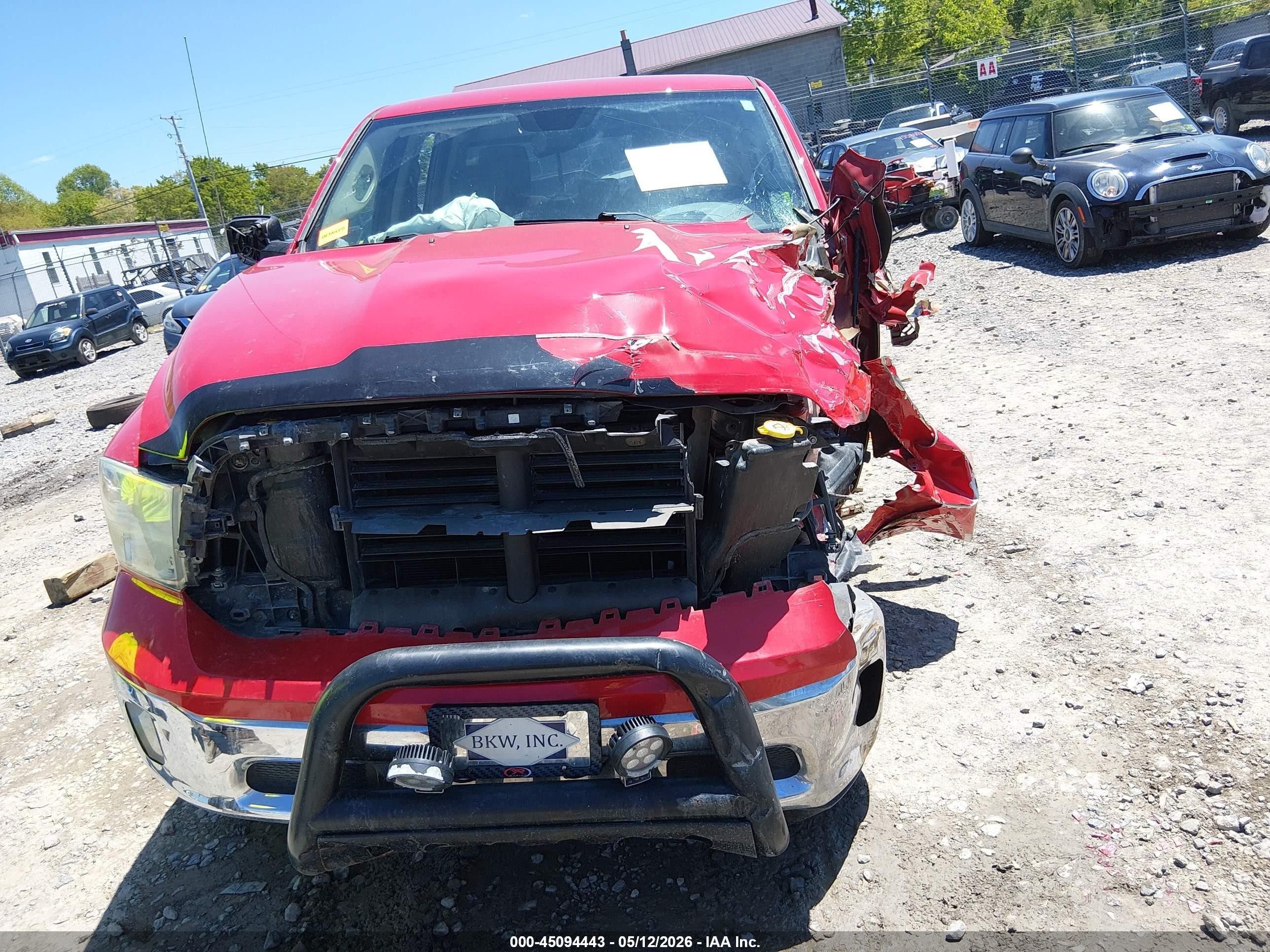 2014 Ram 1500 Big Horn Red vin: 1C6RR7LG8ES106343