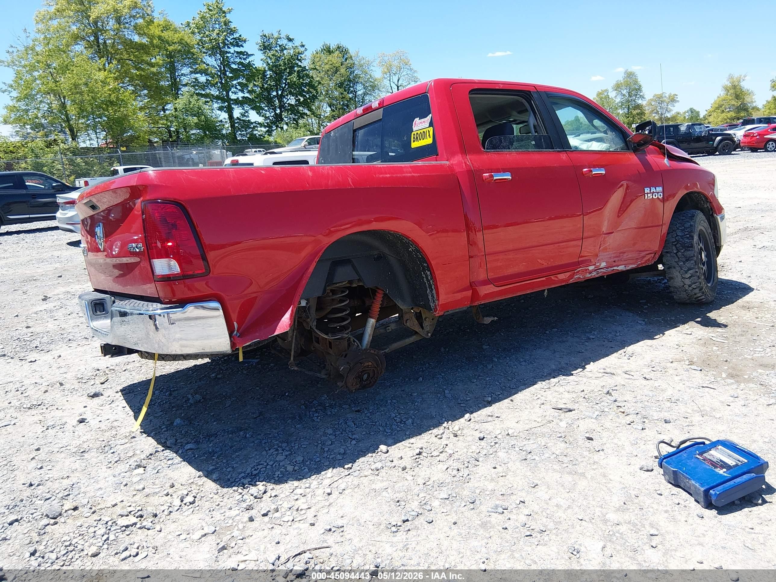 2014 Ram 1500 Big Horn Red vin: 1C6RR7LG8ES106343