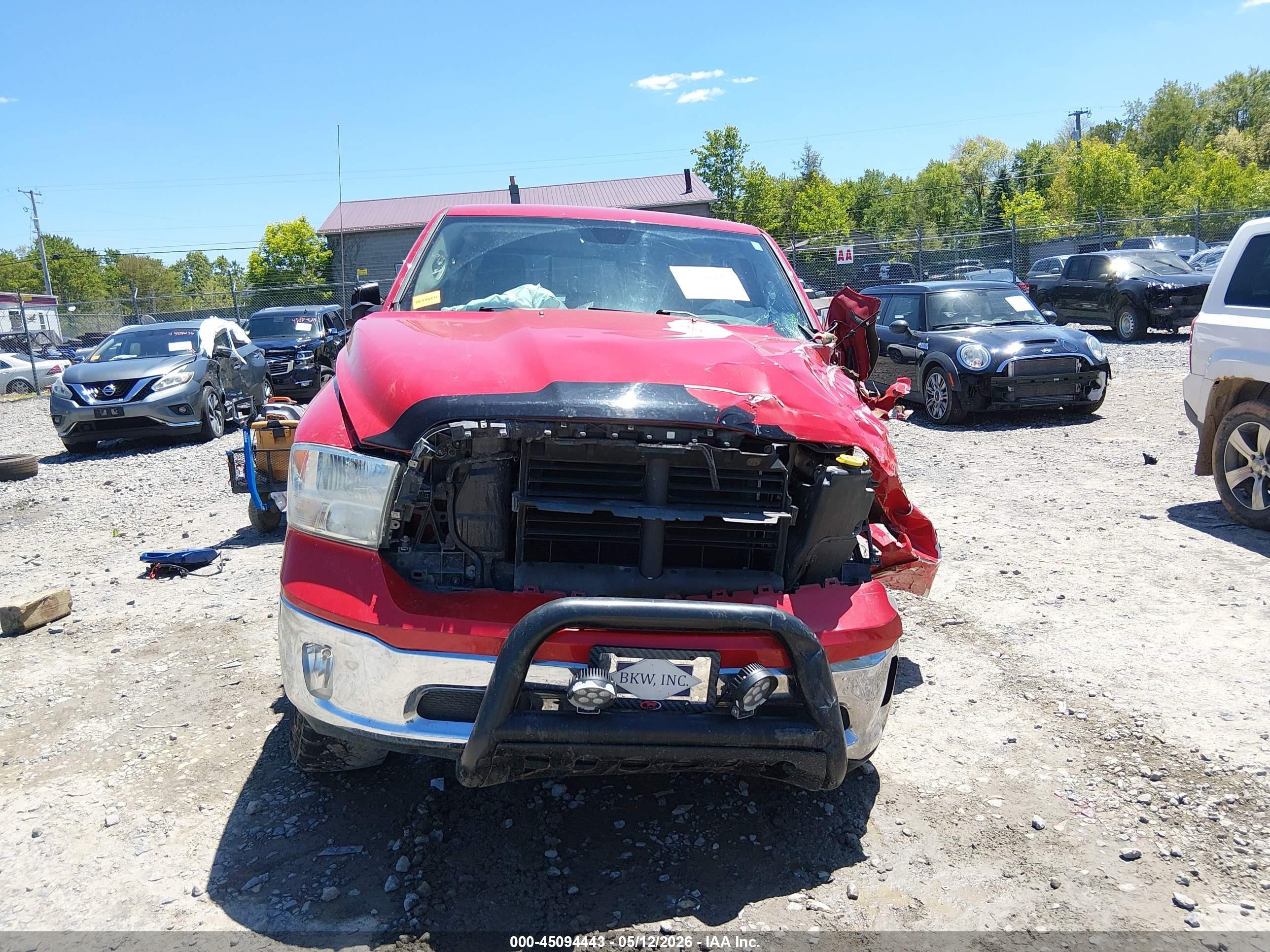 2014 Ram 1500 Big Horn Red vin: 1C6RR7LG8ES106343