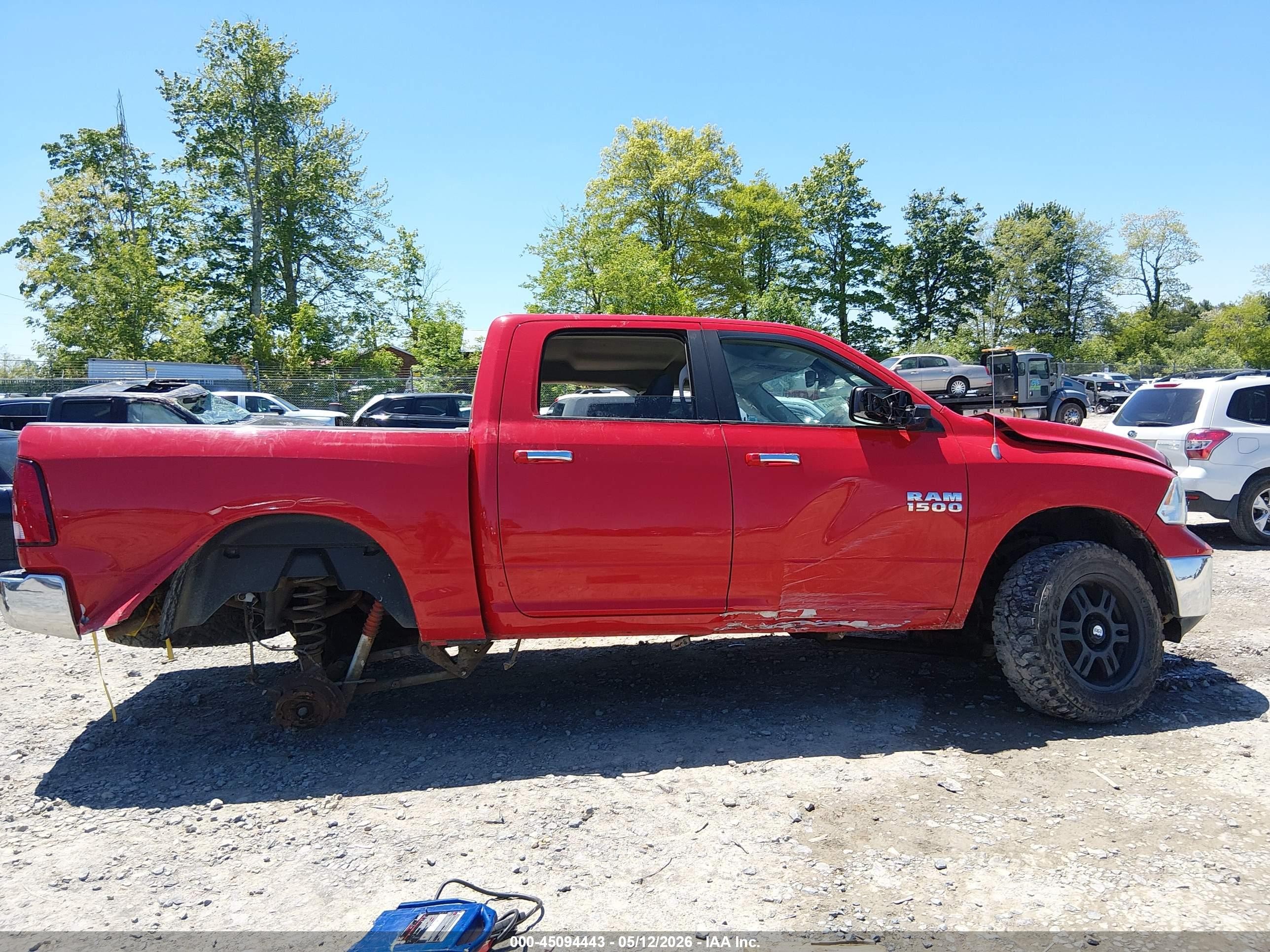 2014 Ram 1500 Big Horn Red vin: 1C6RR7LG8ES106343