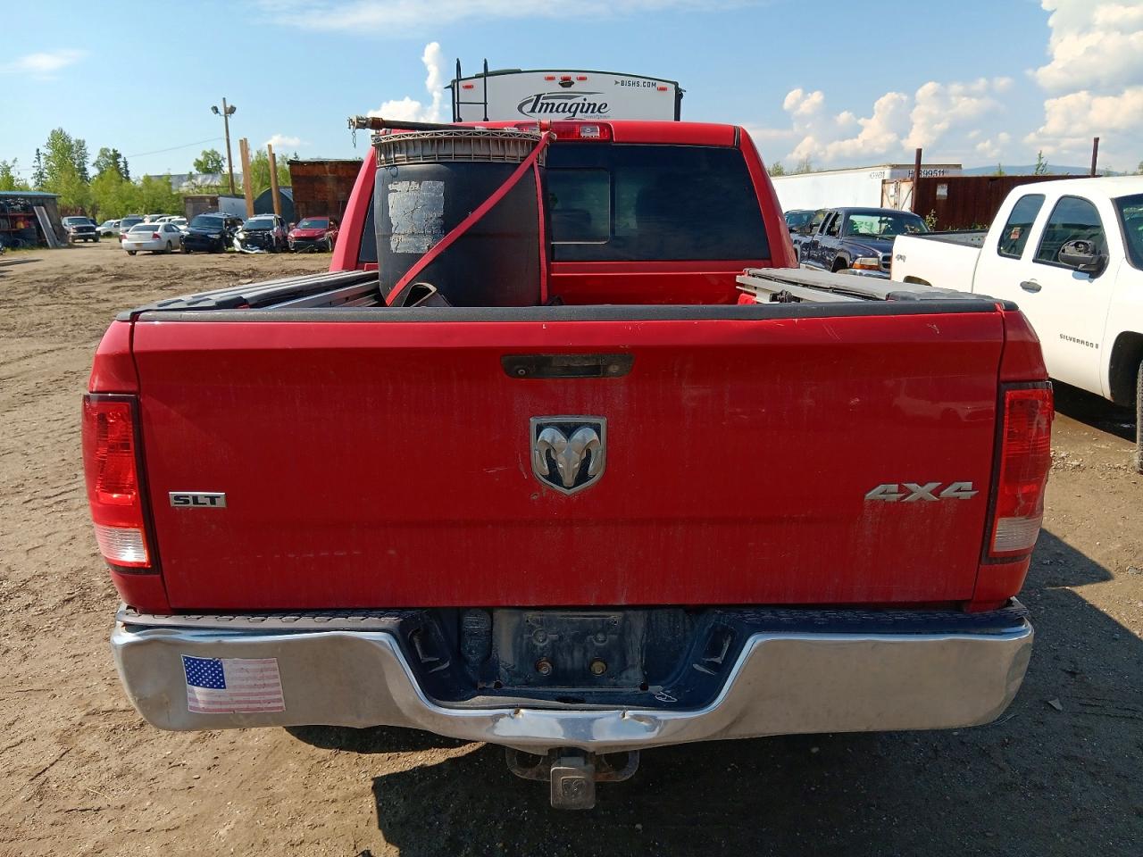2014 Ram 1500 Slt Красный vin: 1C6RR7LG8ES120520