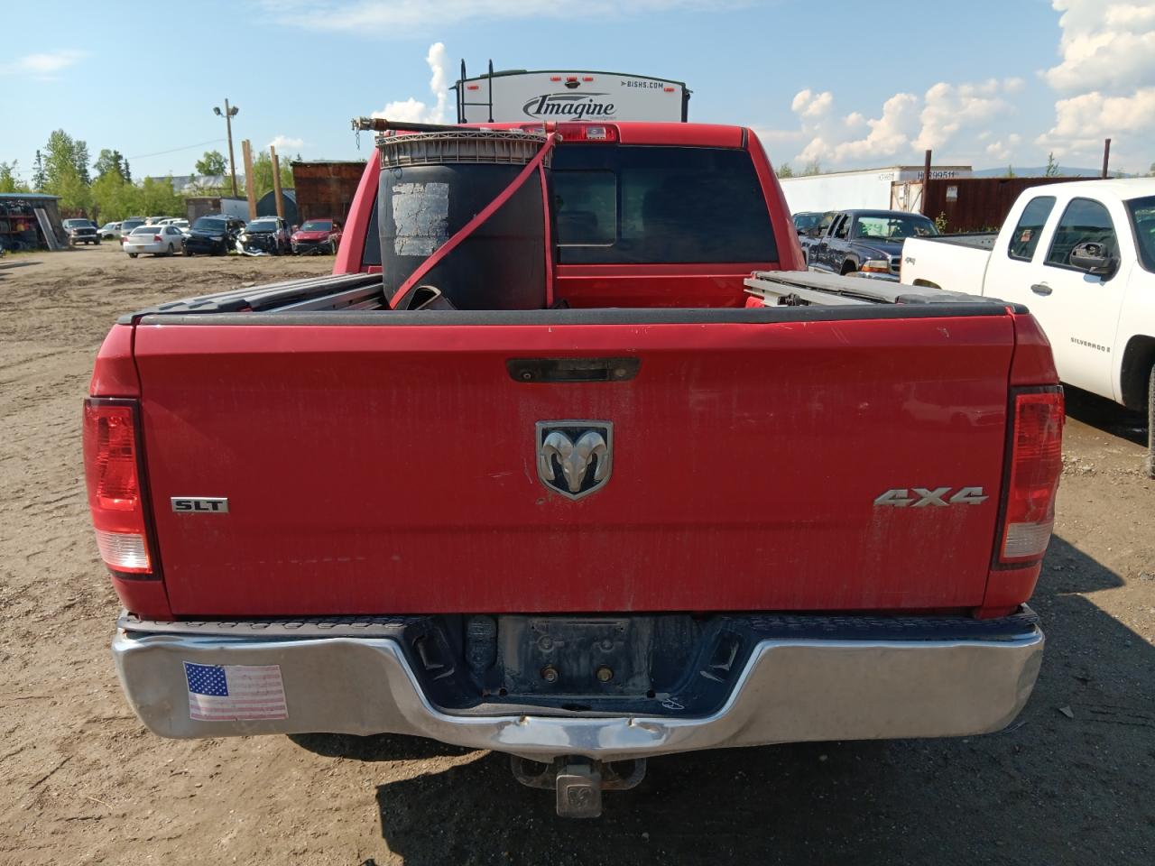 2014 Ram 1500 Slt Красный vin: 1C6RR7LG8ES120520 Damage: Tailgate, Multiple Dents/Paint Damage, 2