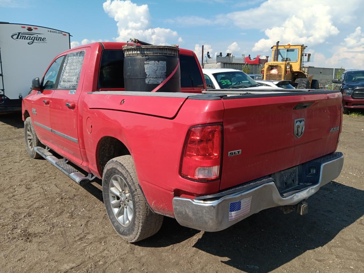 2014 Ram 1500 Slt Красный vin: 1C6RR7LG8ES120520 Damage: Left Rear Door, Heavy Scratch, 5 To 6 Inches
