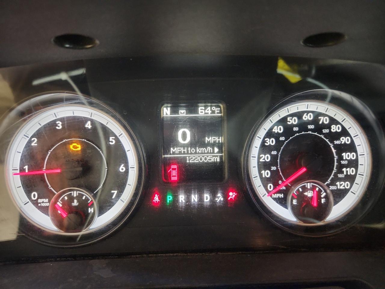 2014 Ram 1500 Slt Red vin: 1C6RR7LG8ES120520 Damage: Warning Light - Engine, On, Unacceptable