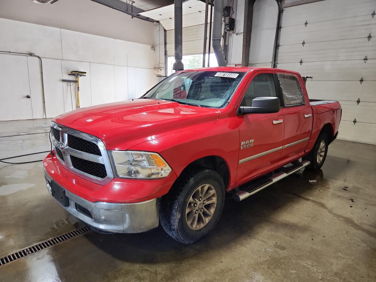 2014 Ram 1500 Slt Red vin: 1C6RR7LG8ES120520 Damage: Left Rear Window, Broken, Replacement Required