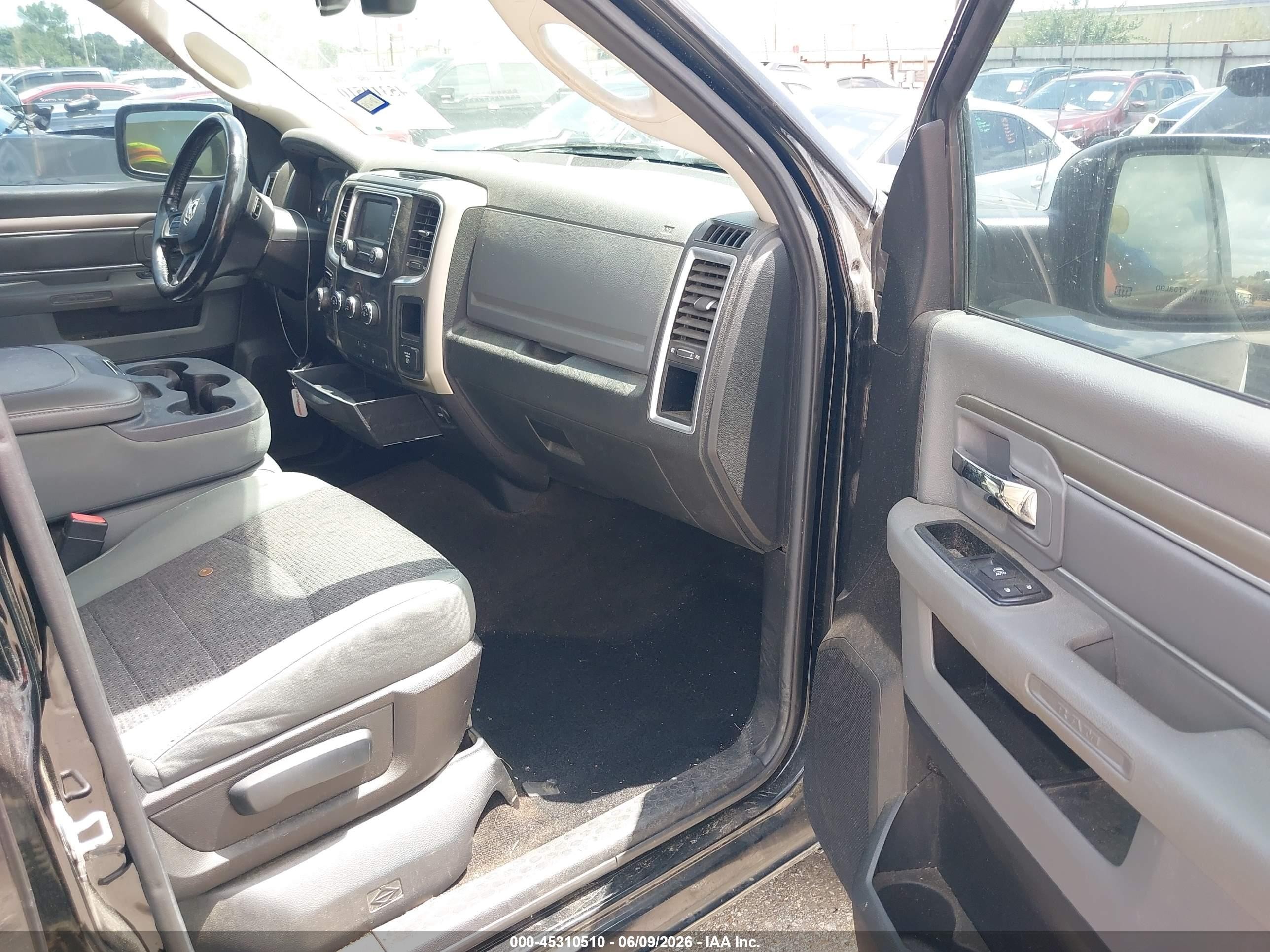 2014 Ram 1500 Big Horn Черный vin: 1C6RR7LG8ES386314