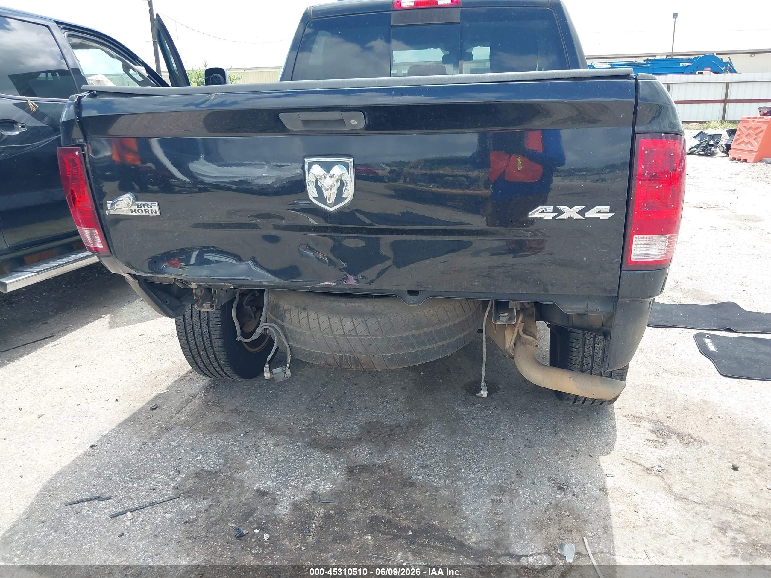 2014 Ram 1500 Big Horn Черный vin: 1C6RR7LG8ES386314