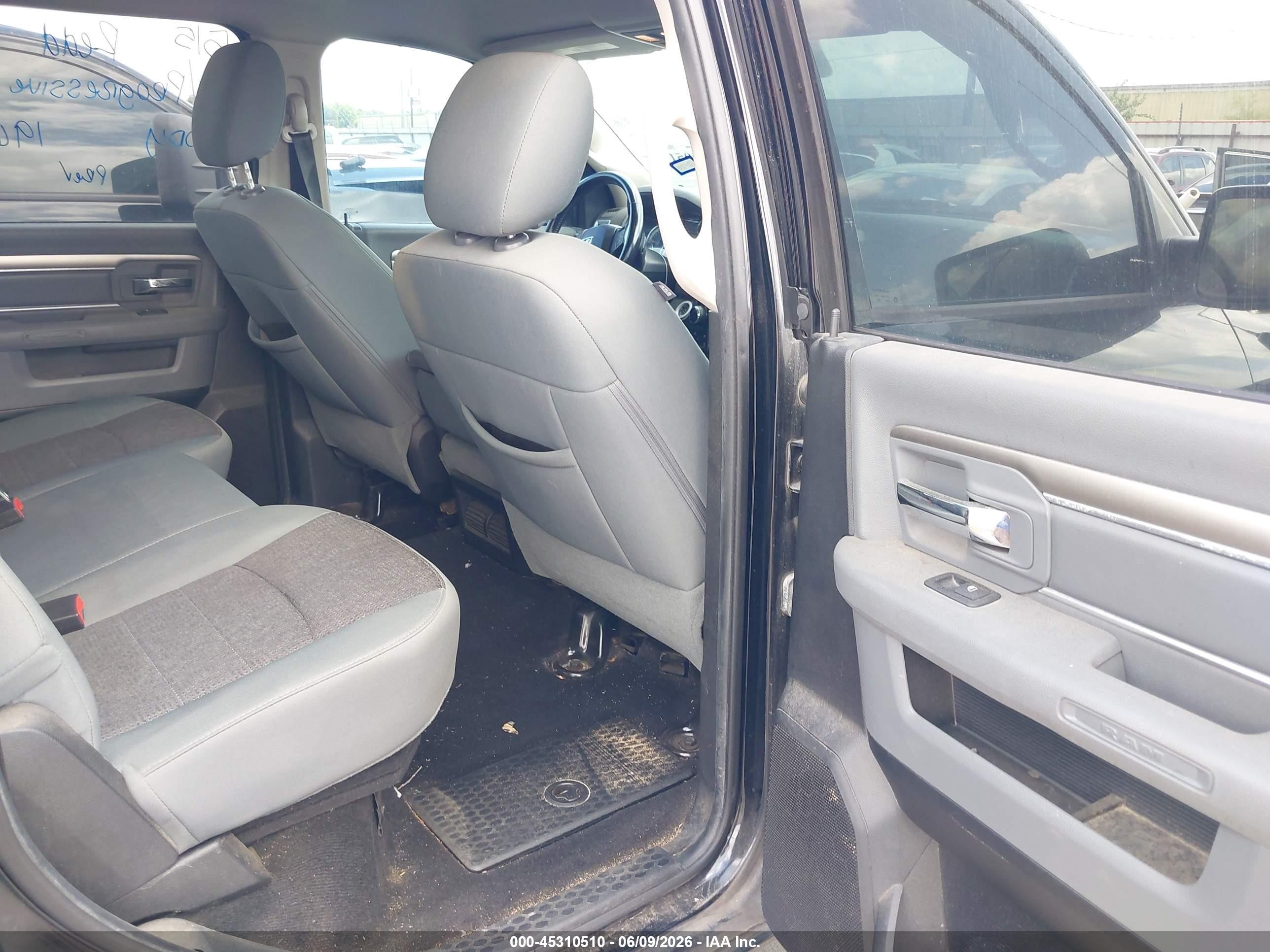 2014 Ram 1500 Big Horn Черный vin: 1C6RR7LG8ES386314