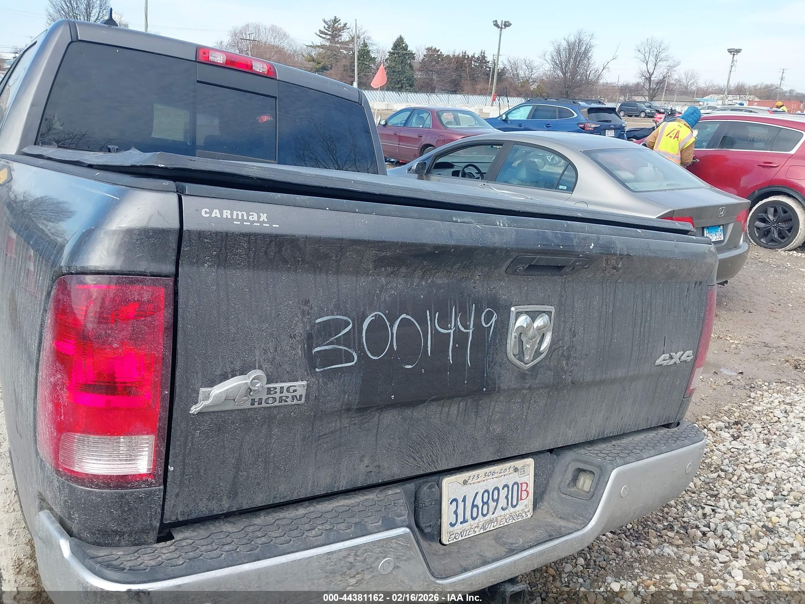 2014 Ram 1500 Gray vin: 1C6RR7LG9ES276310