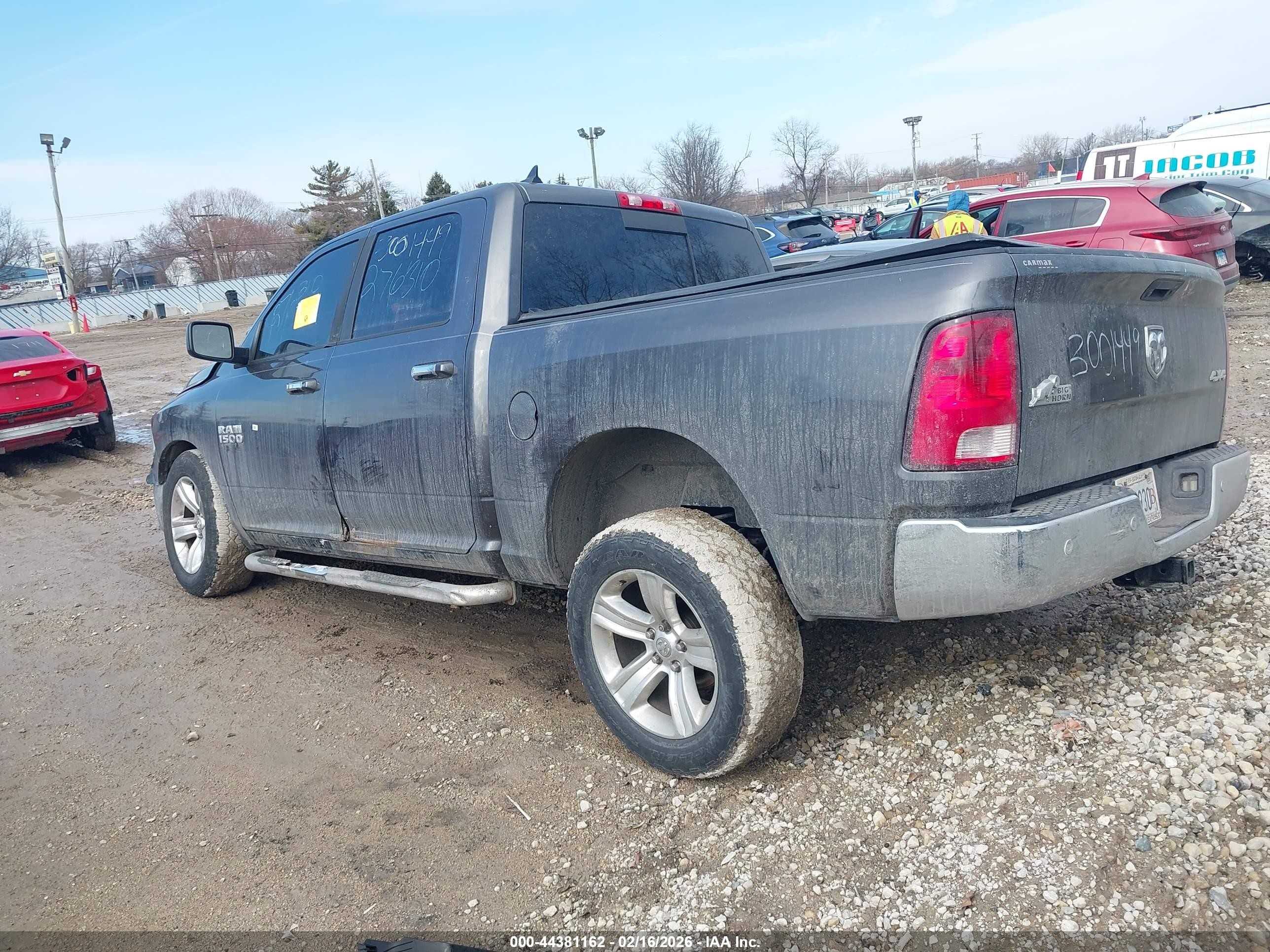 2014 Ram 1500 Gray vin: 1C6RR7LG9ES276310