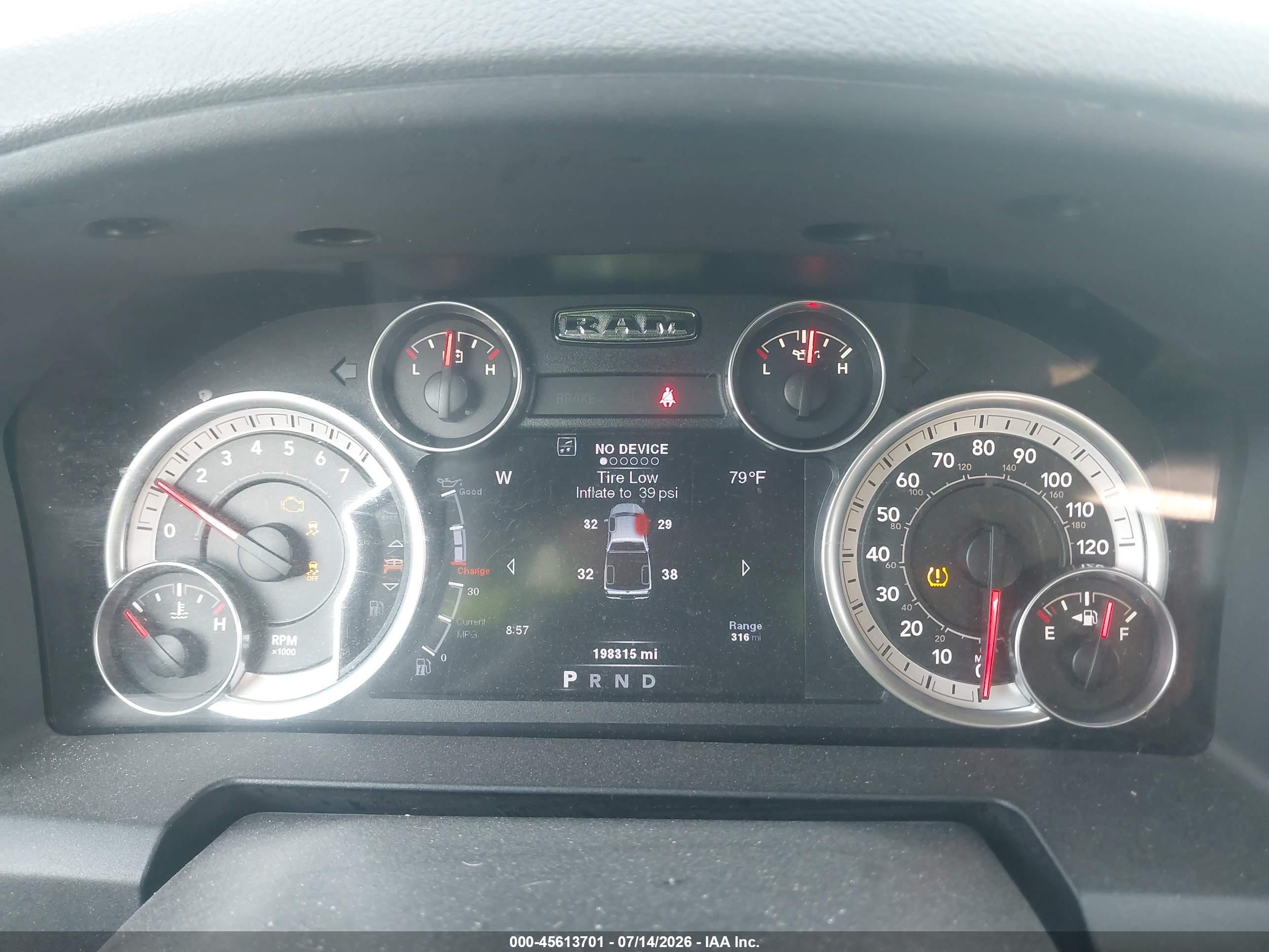 2014 Ram 1500 Big Horn Черный vin: 1C6RR7LG9ES281684