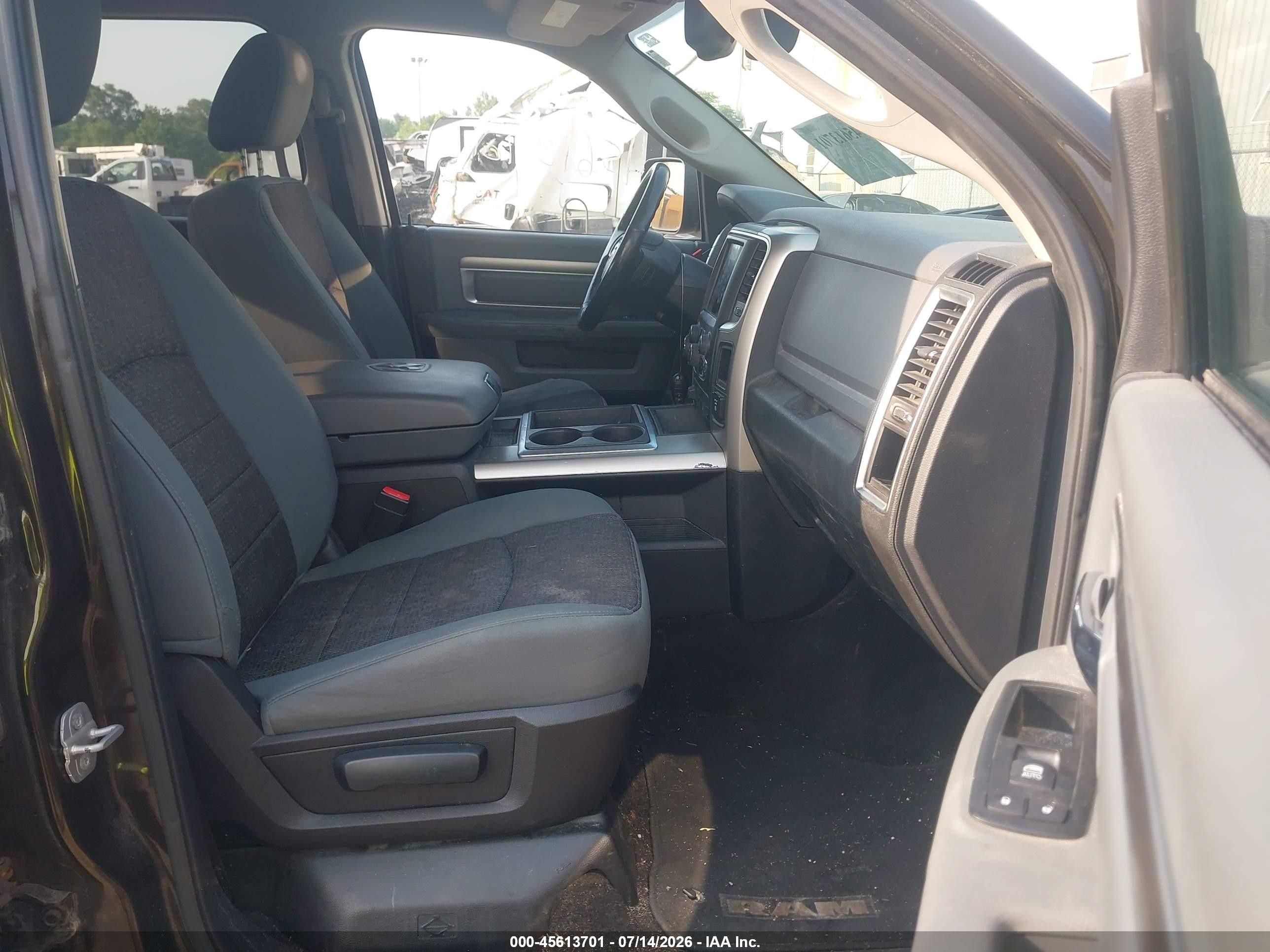 2014 Ram 1500 Big Horn Черный vin: 1C6RR7LG9ES281684