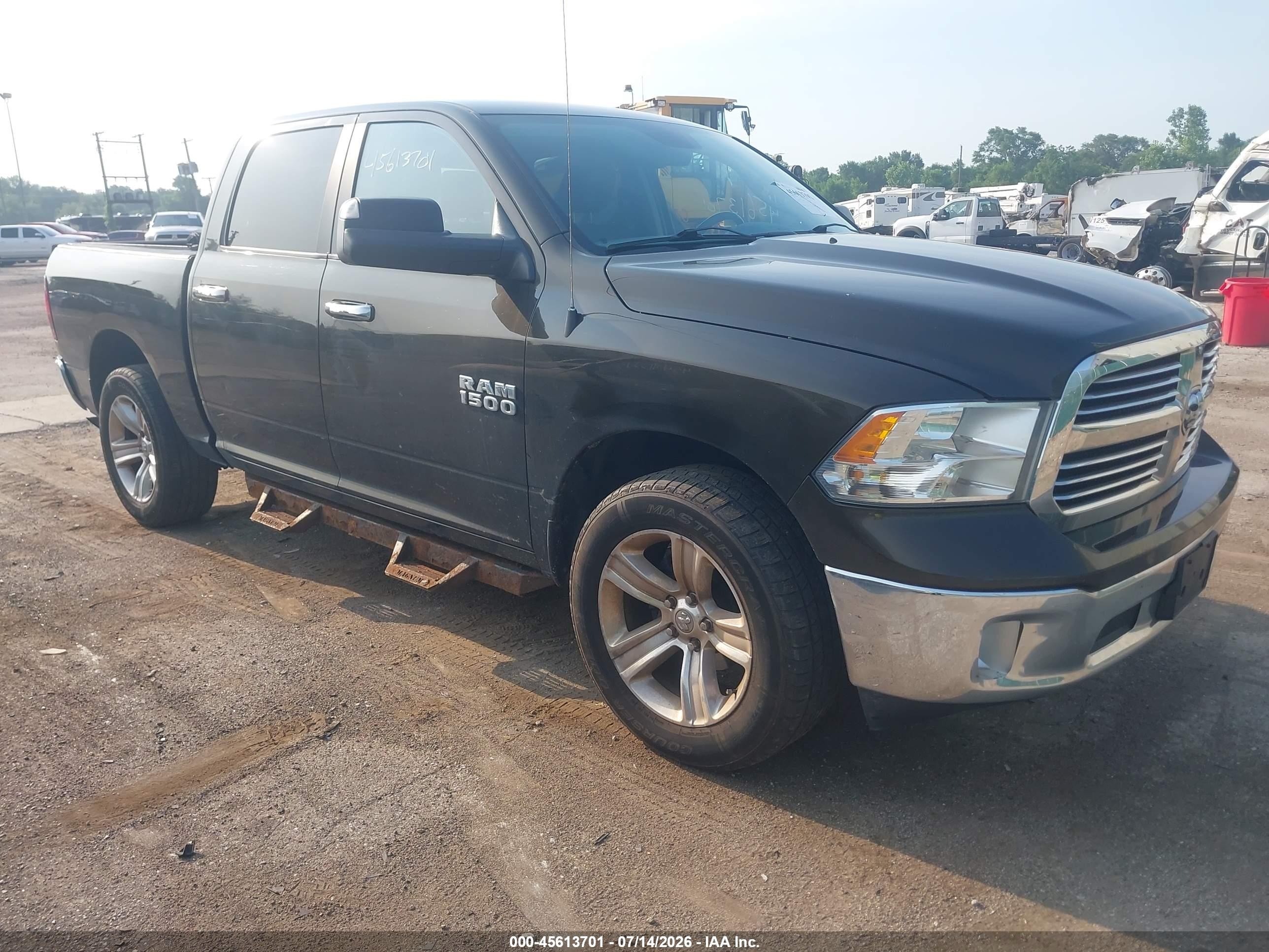2014 Ram 1500 Big Horn Black vin: 1C6RR7LG9ES281684