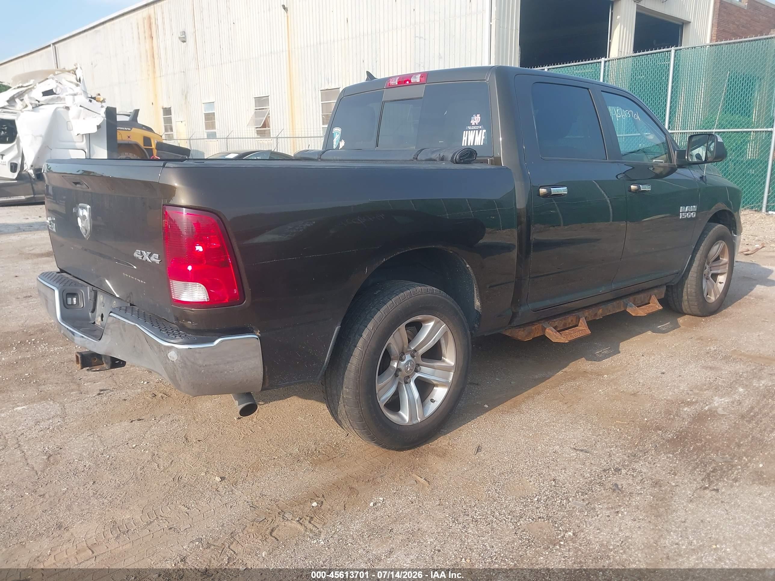 2014 Ram 1500 Big Horn Черный vin: 1C6RR7LG9ES281684