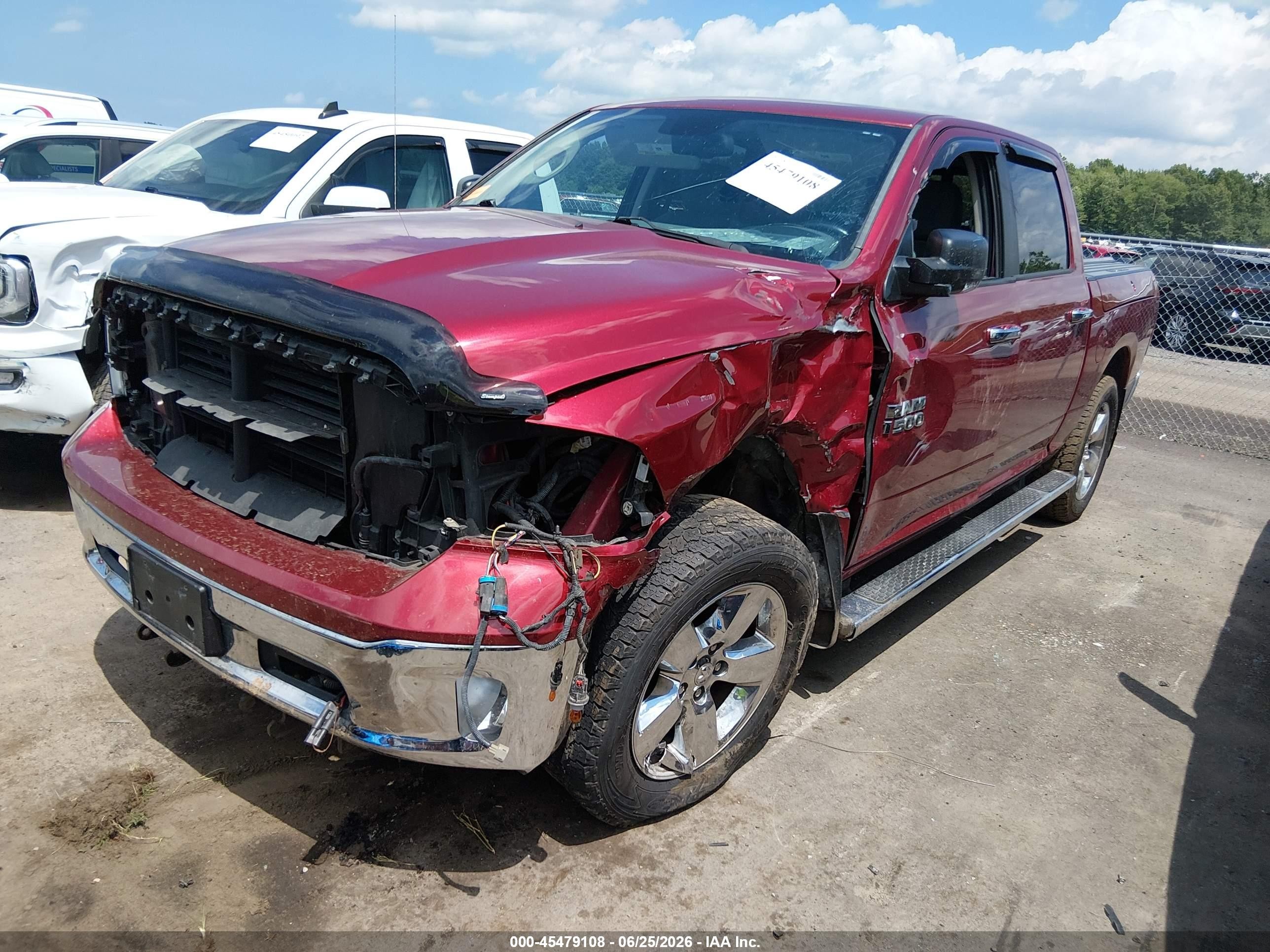 2014 Ram 1500 Big Horn Red vin: 1C6RR7LG9ES344296