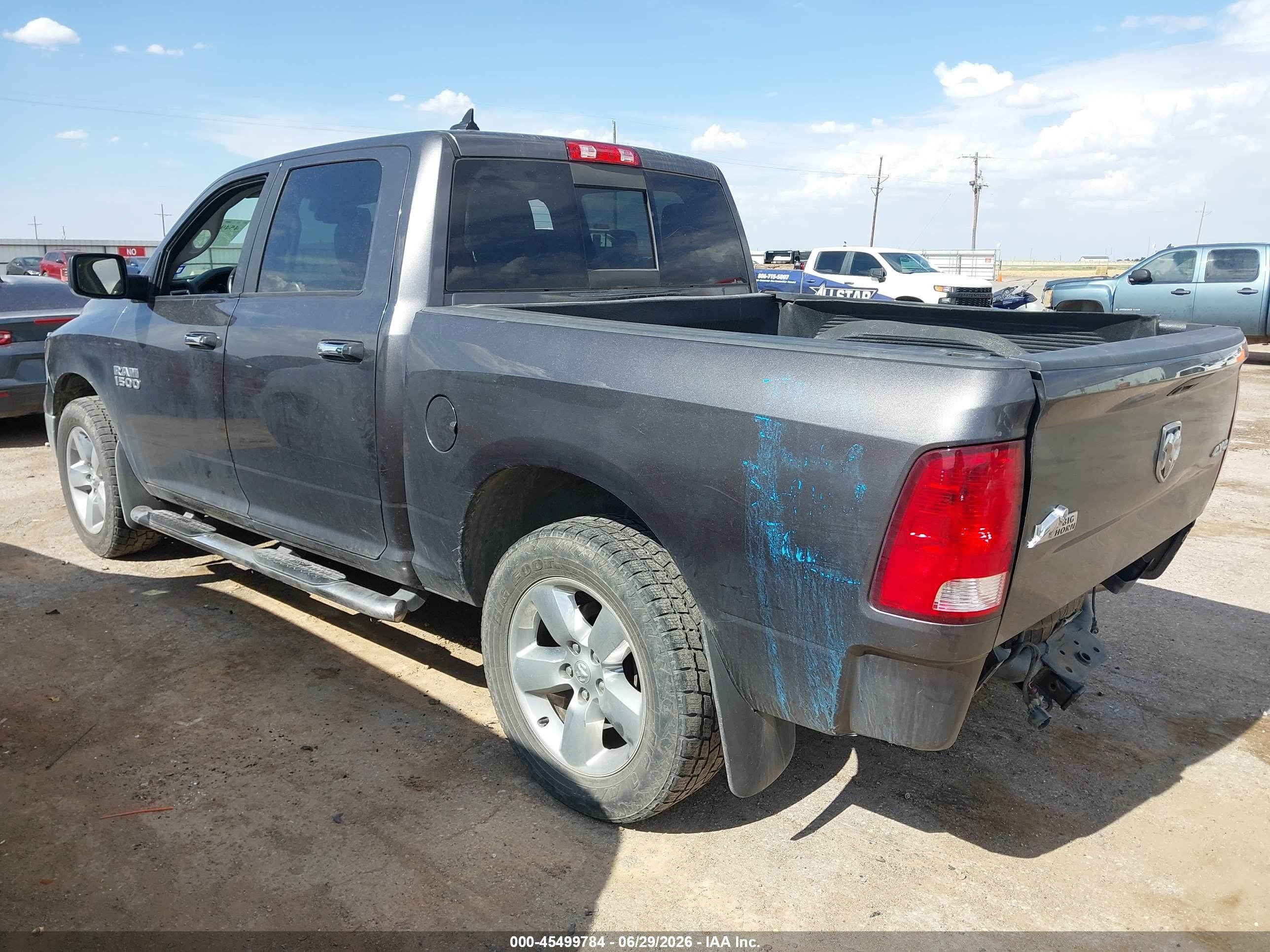 2015 Ram 1500 Big Horn Gray vin: 1C6RR7LGXFS727780