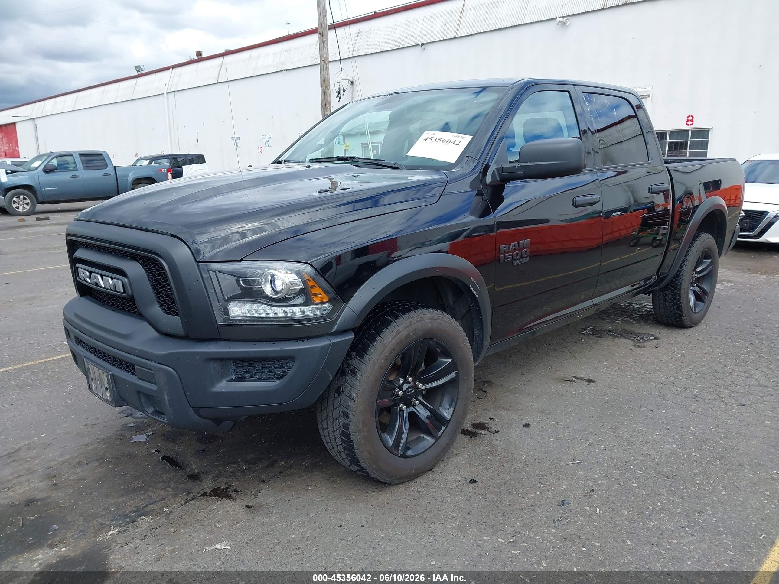 2024 Ram 1500 Classic Warlock  4x4 5'7 Box Черный vin: 1C6RR7LGXRS157753
