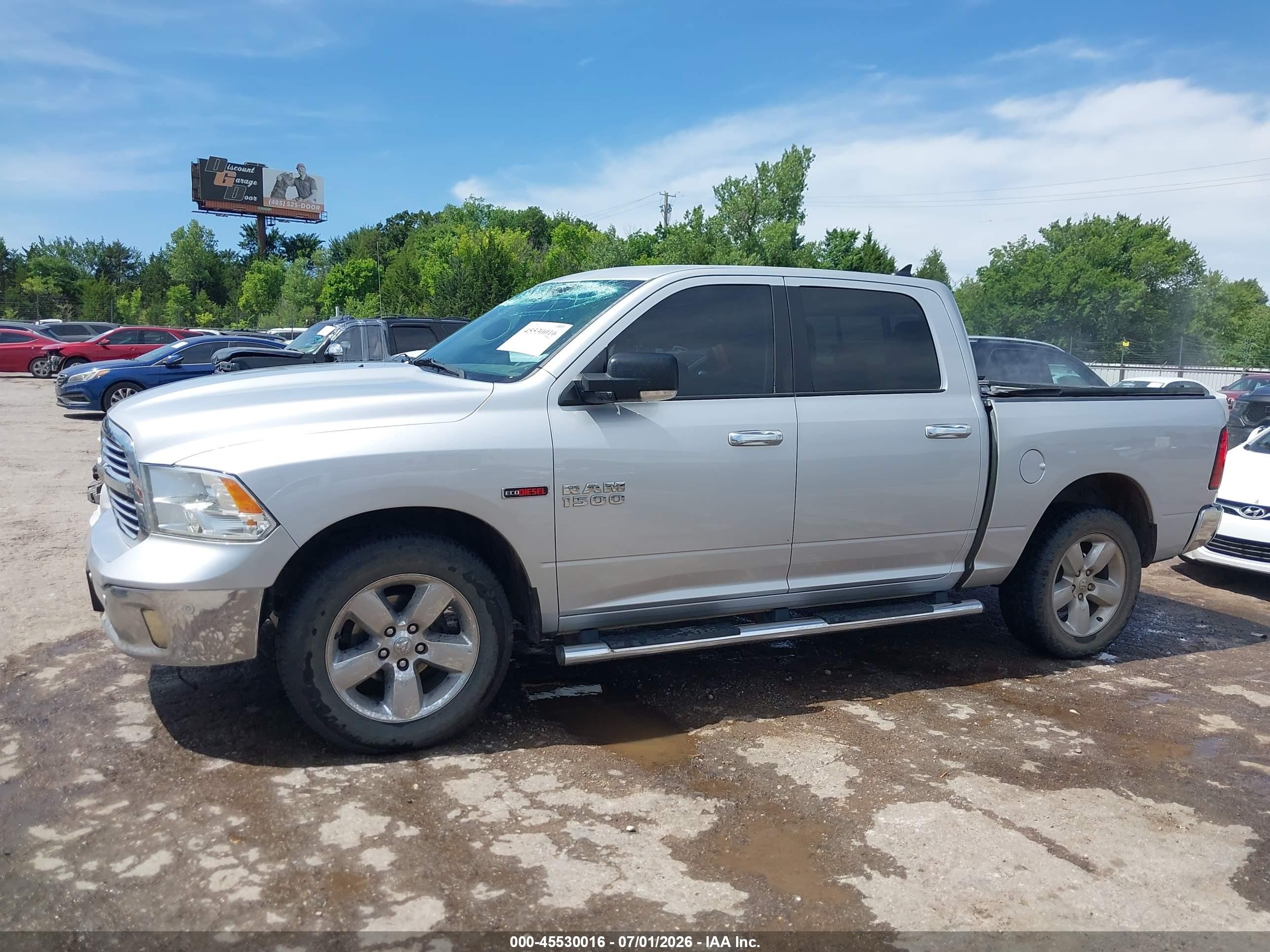 2015 Ram 1500 Big Horn Серебряный vin: 1C6RR7LM0FS712243