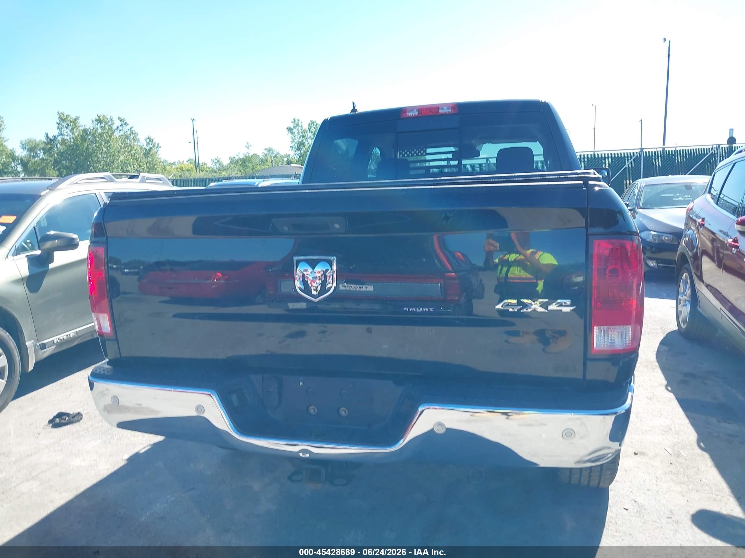 2014 Ram 1500 Outdoorsman Черный vin: 1C6RR7LM1ES402410