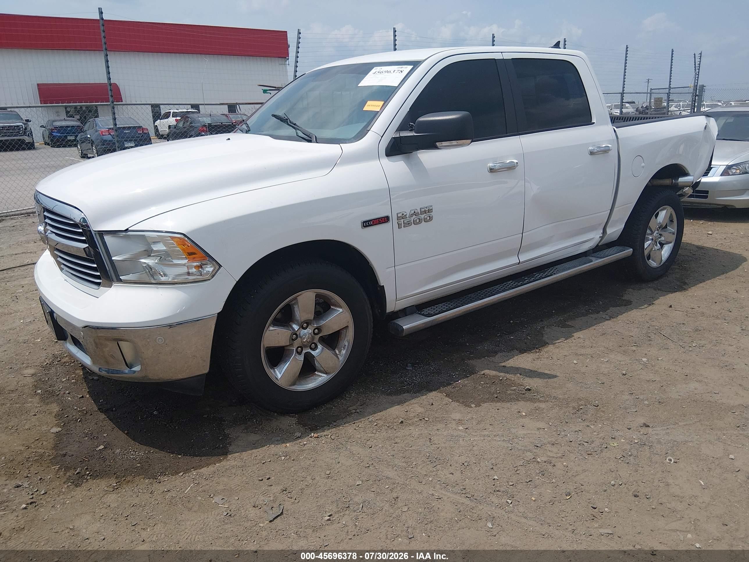 2015 Ram 1500 Big Horn White vin: 1C6RR7LM1FS610420