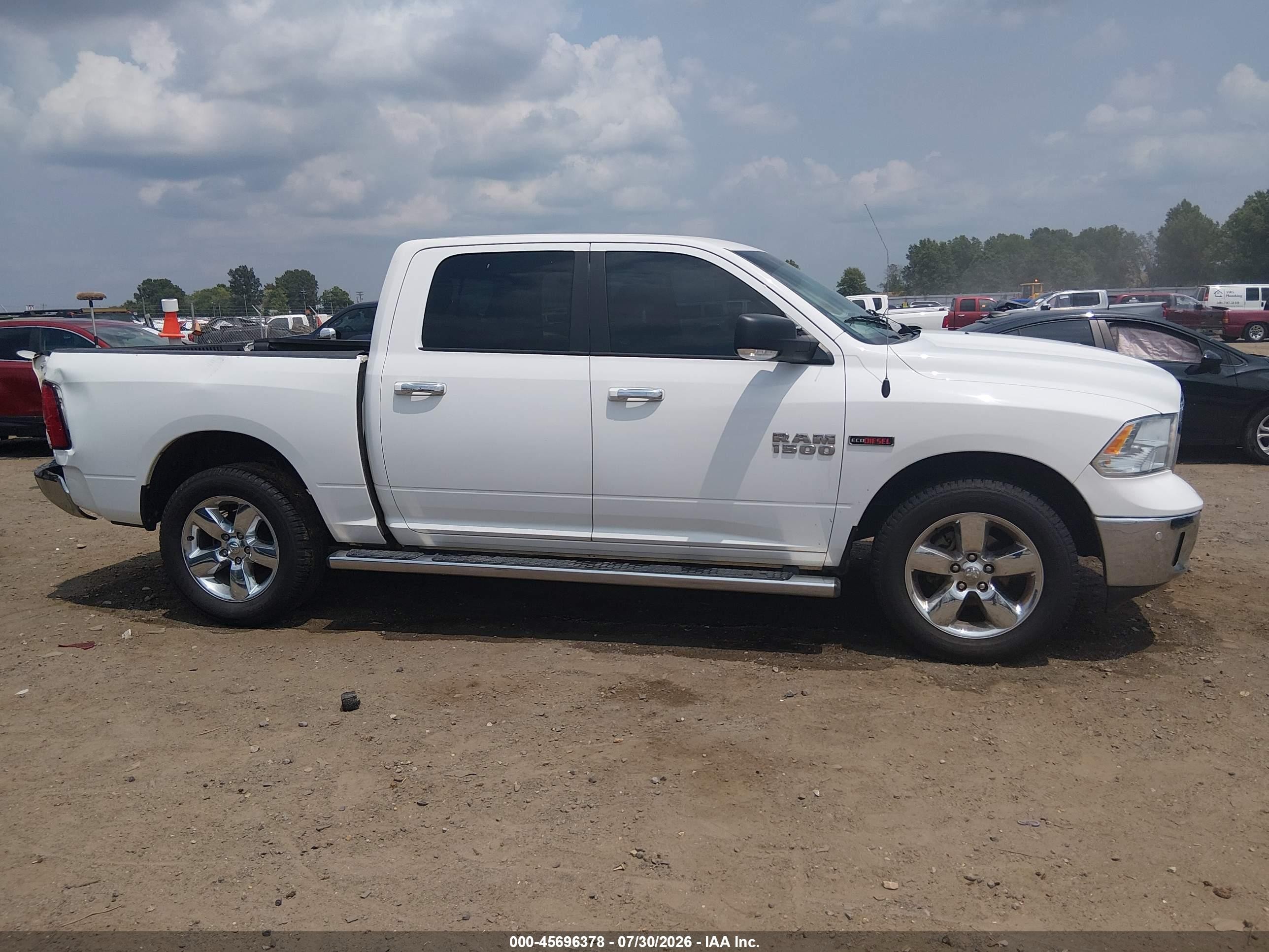 2015 Ram 1500 Big Horn White vin: 1C6RR7LM1FS610420