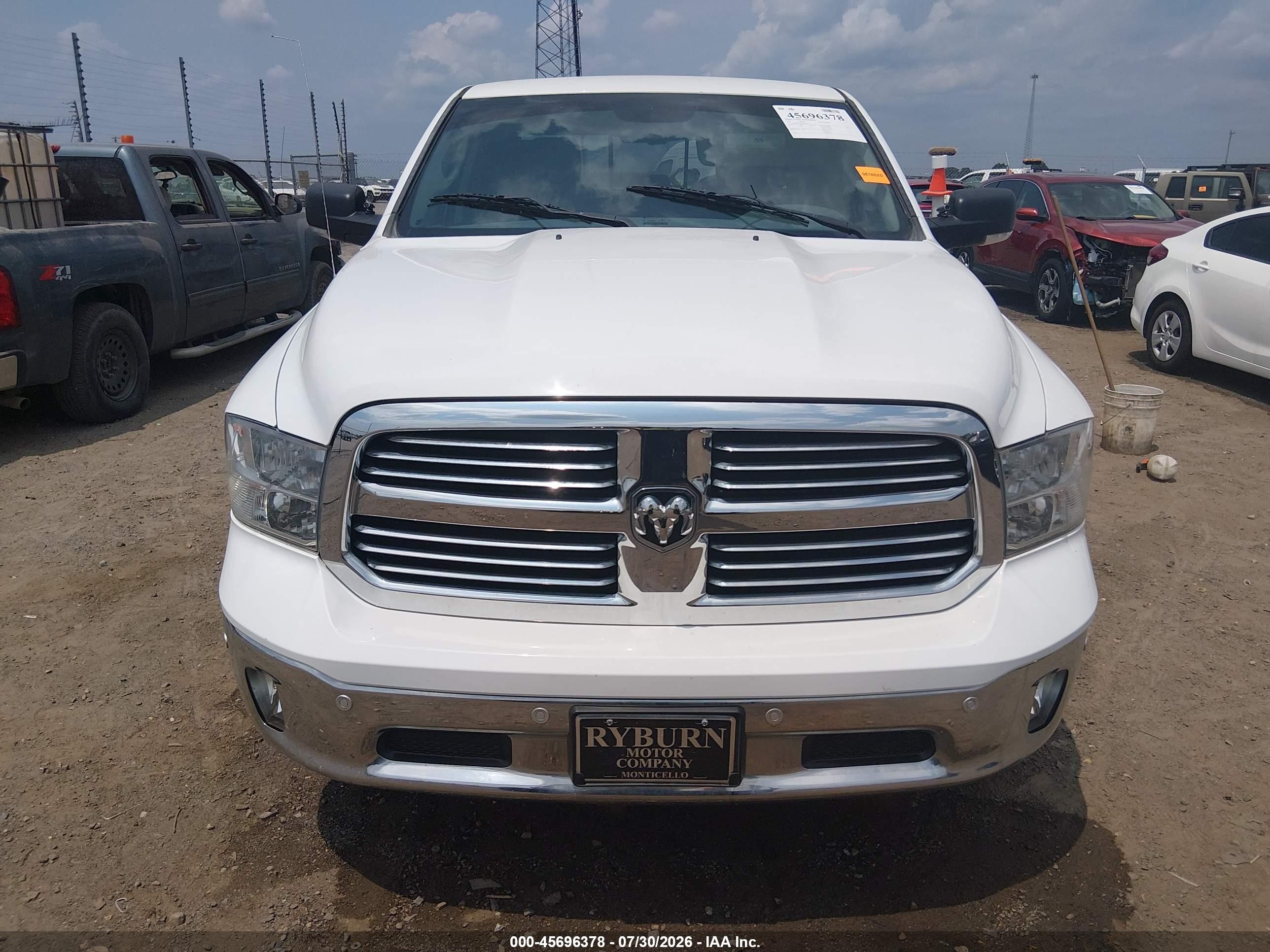 2015 Ram 1500 Big Horn White vin: 1C6RR7LM1FS610420