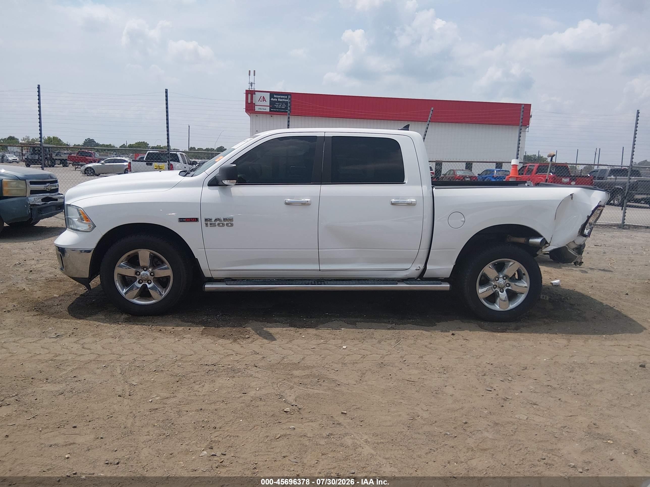 2015 Ram 1500 Big Horn White vin: 1C6RR7LM1FS610420