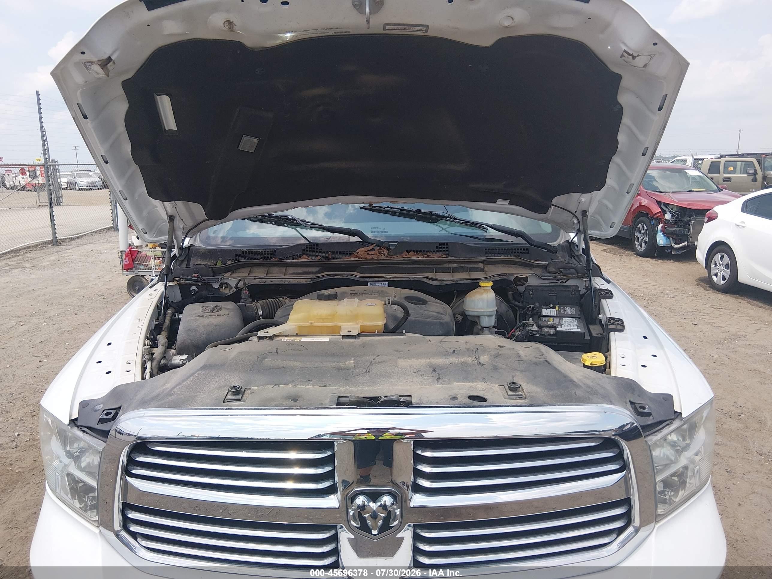 2015 Ram 1500 Big Horn White vin: 1C6RR7LM1FS610420