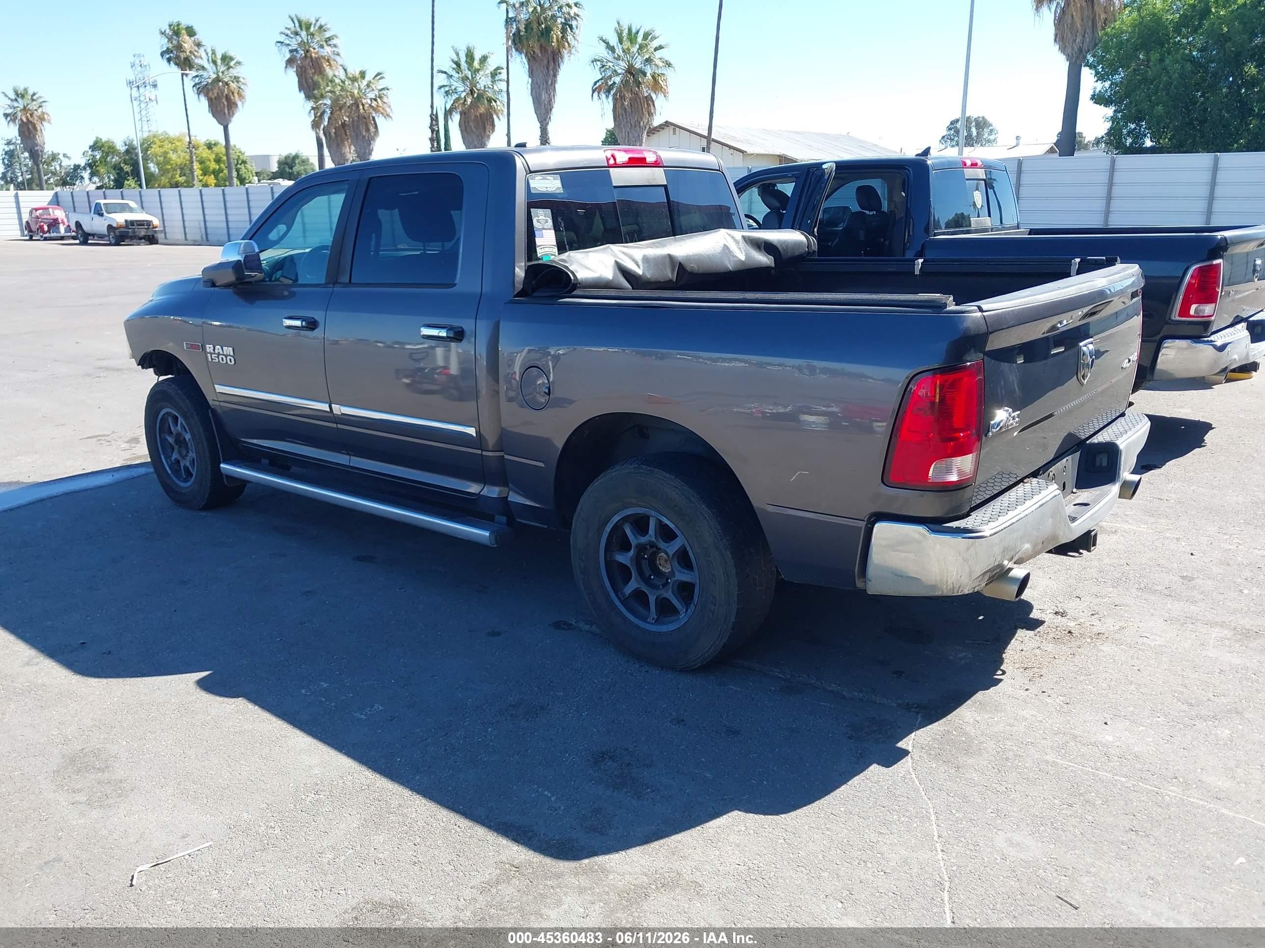 2015 Ram 1500 Slt Black vin: 1C6RR7LM2FS606800