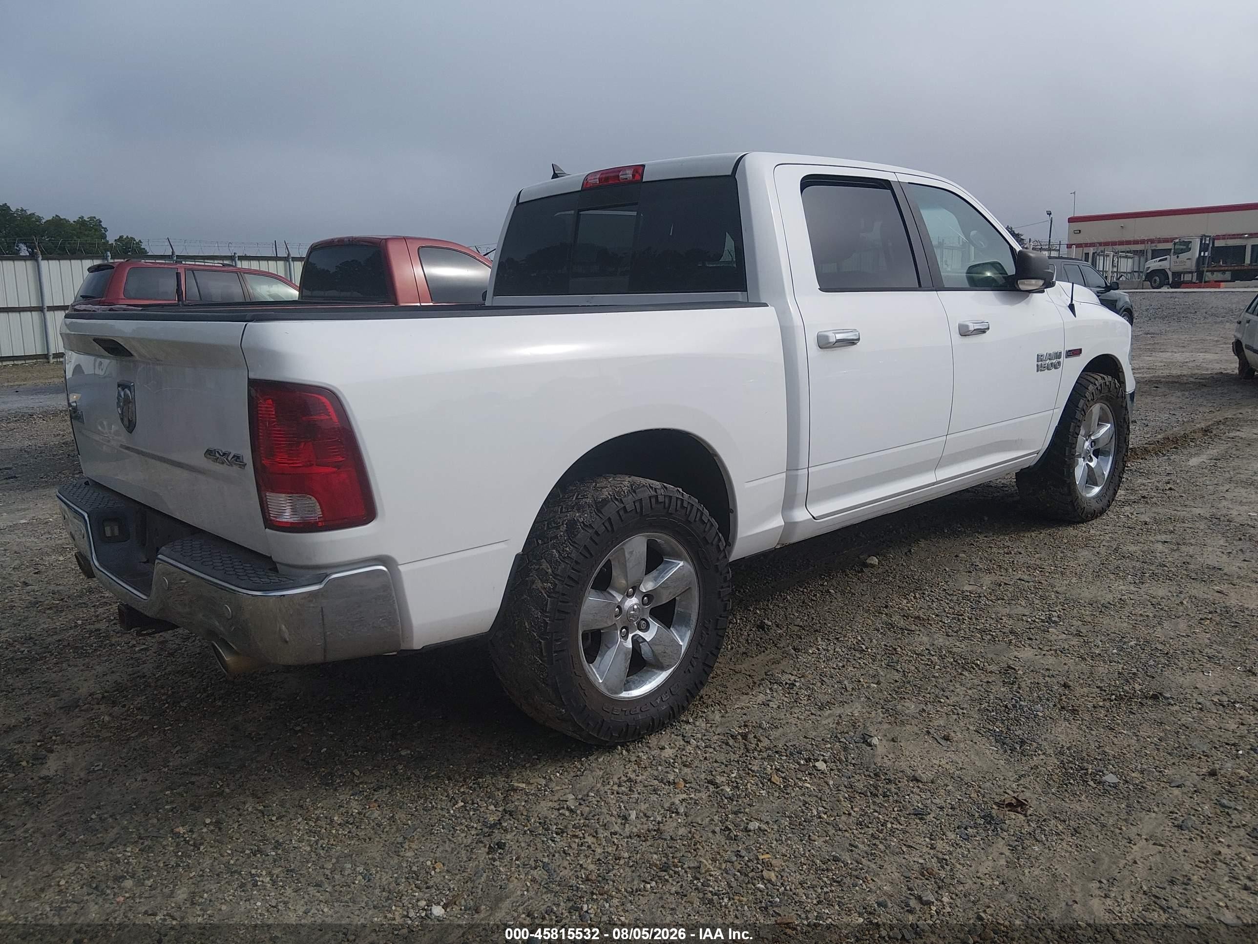 2015 Ram 1500 Big Horn White vin: 1C6RR7LM2FS679746