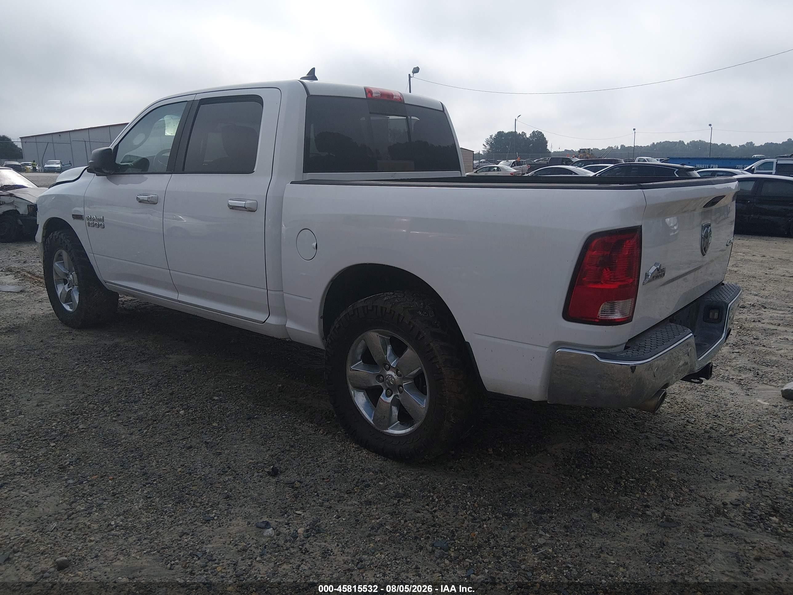 2015 Ram 1500 Big Horn White vin: 1C6RR7LM2FS679746