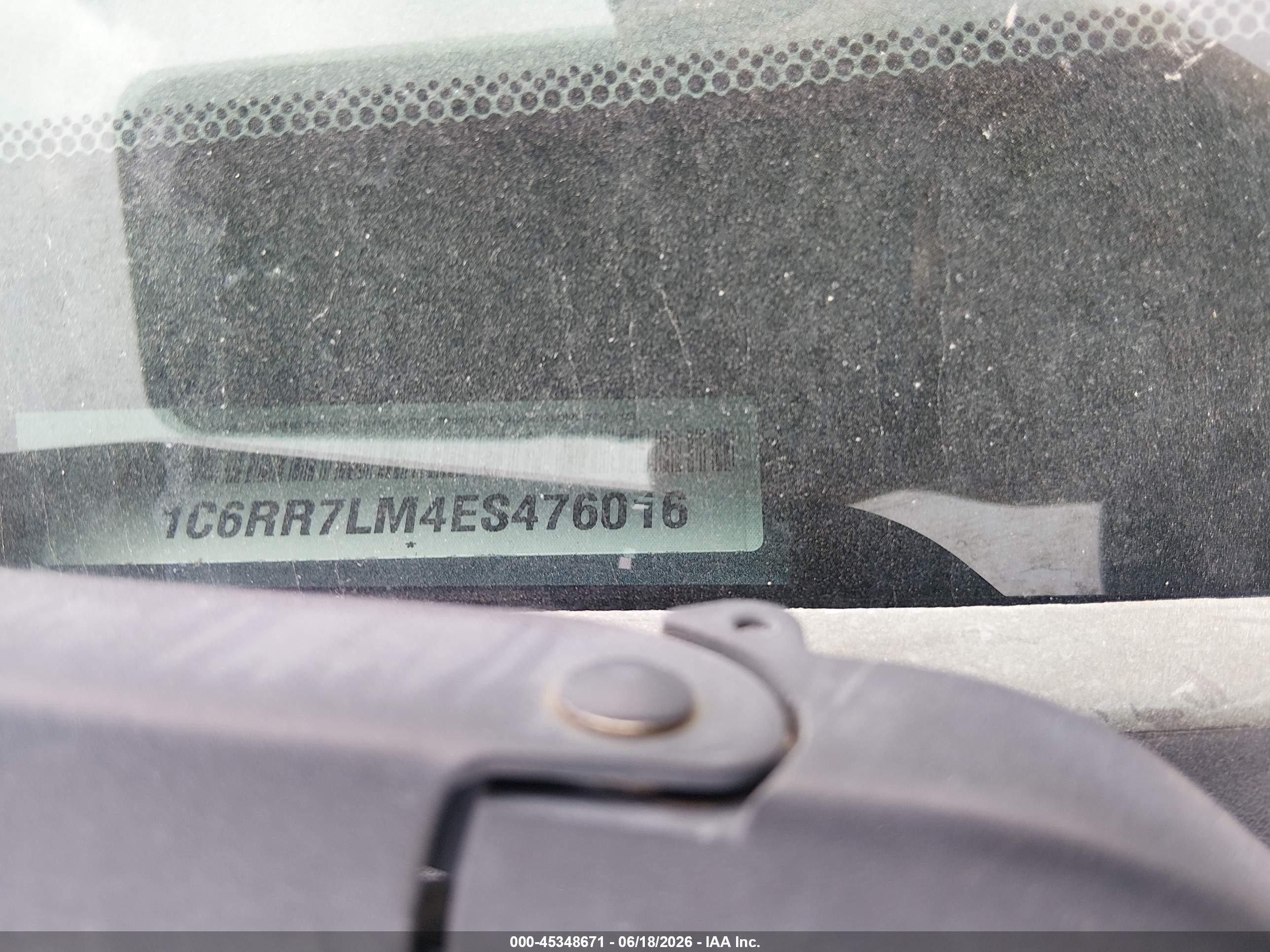 2014 Ram 1500 Big Horn Gray vin: 1C6RR7LM4ES476016