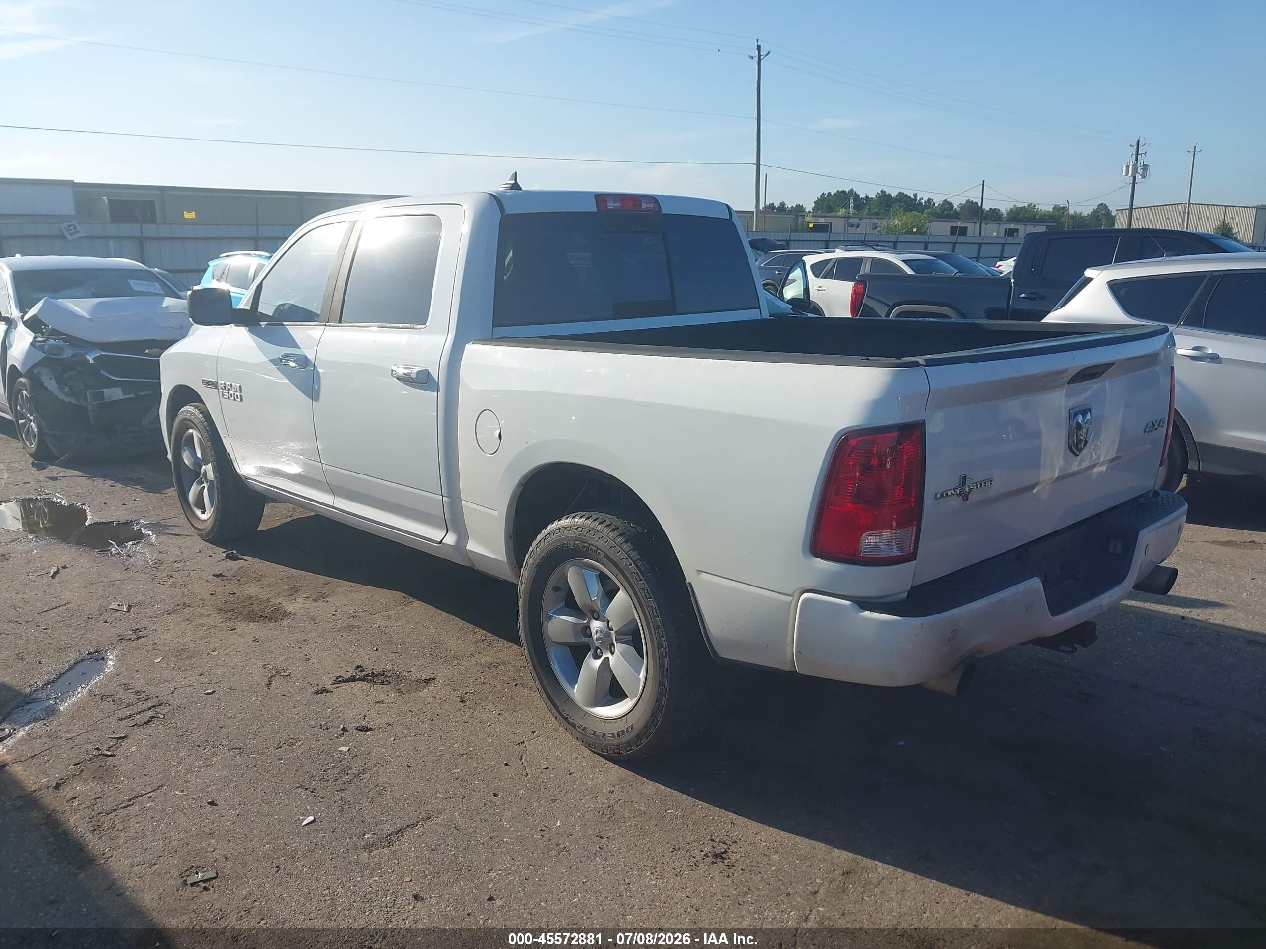 2015 Ram 1500 Lone Star White vin: 1C6RR7LM4FS508688