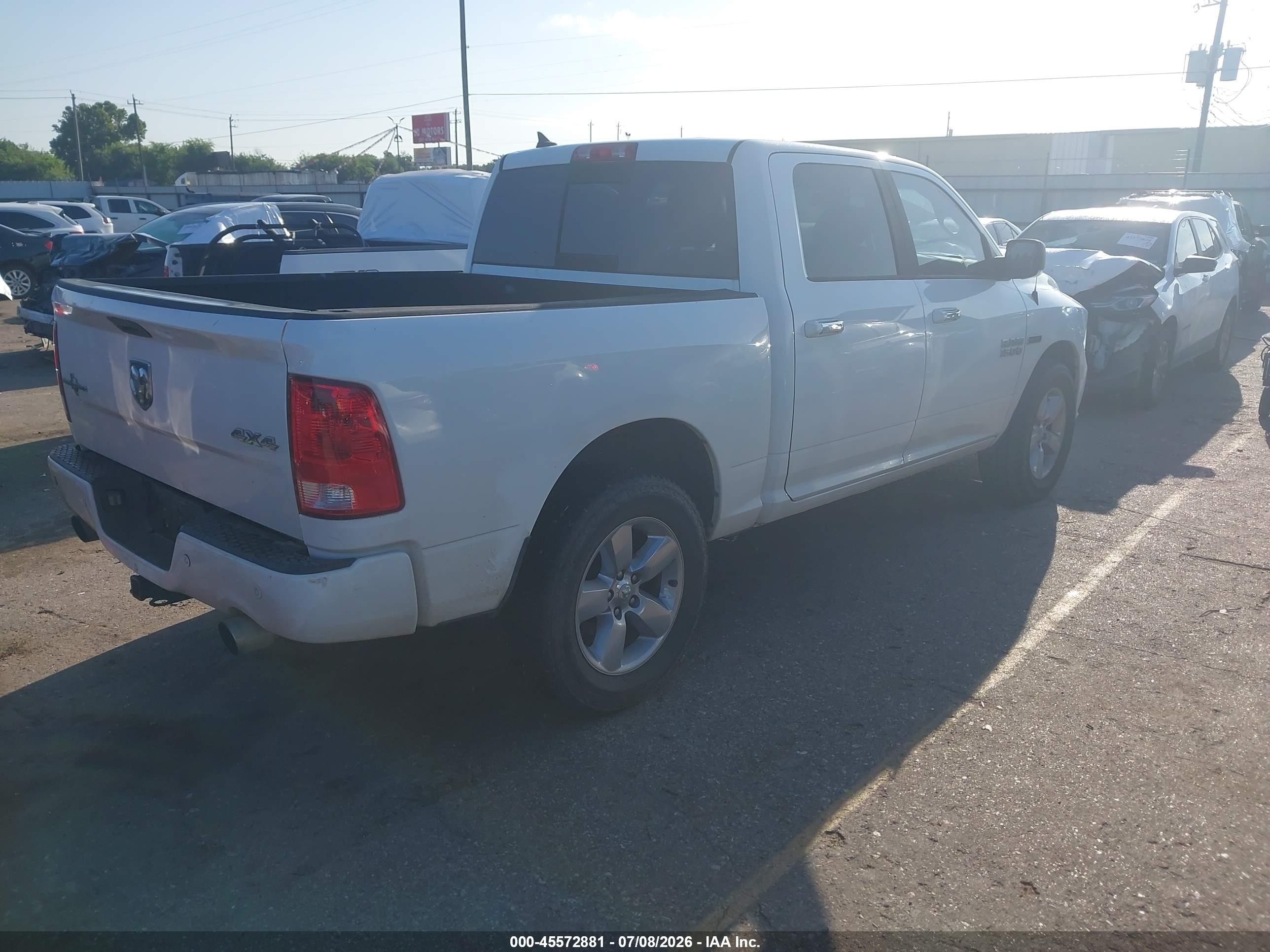 2015 Ram 1500 Lone Star White vin: 1C6RR7LM4FS508688