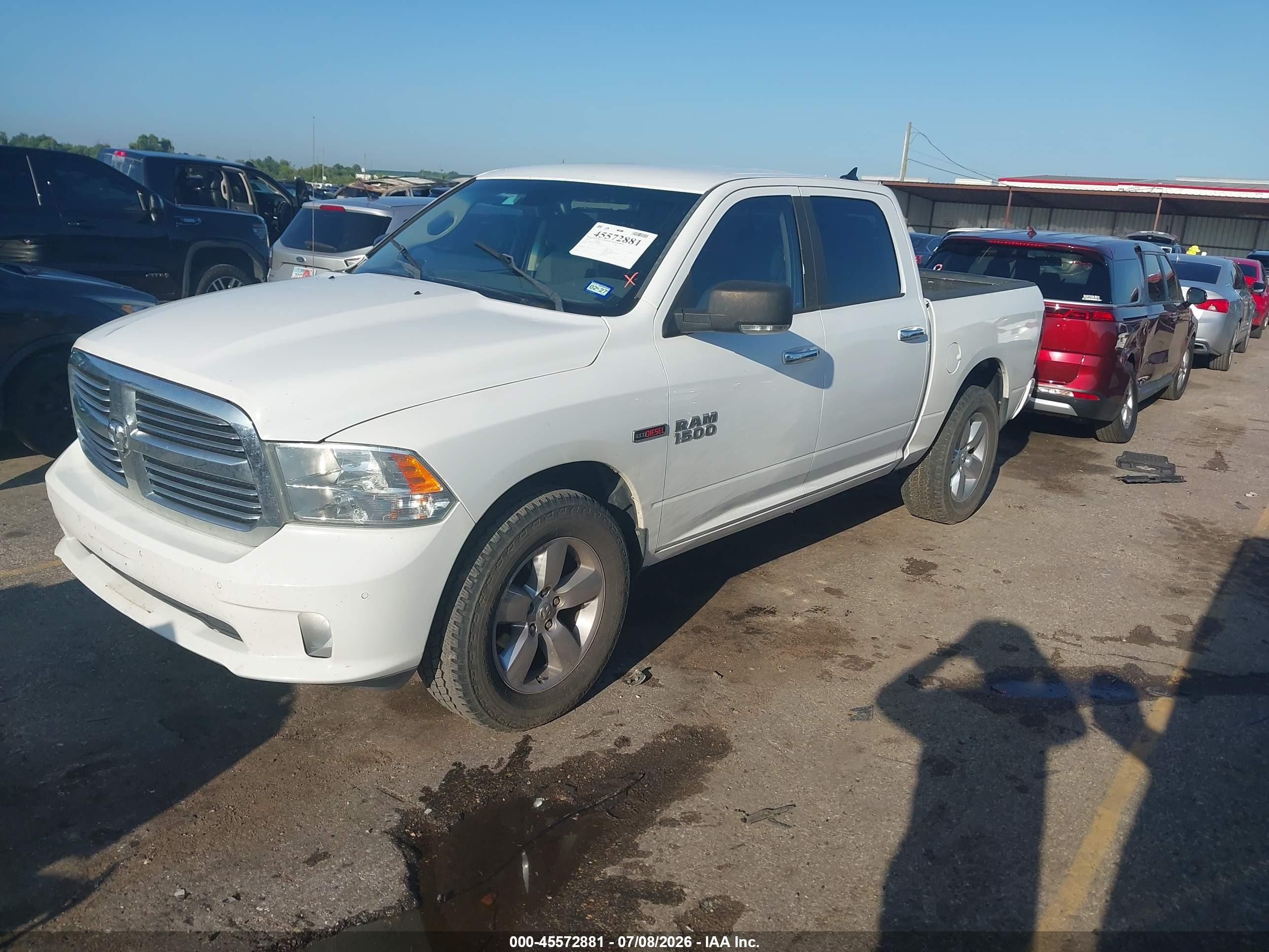 2015 Ram 1500 Lone Star White vin: 1C6RR7LM4FS508688