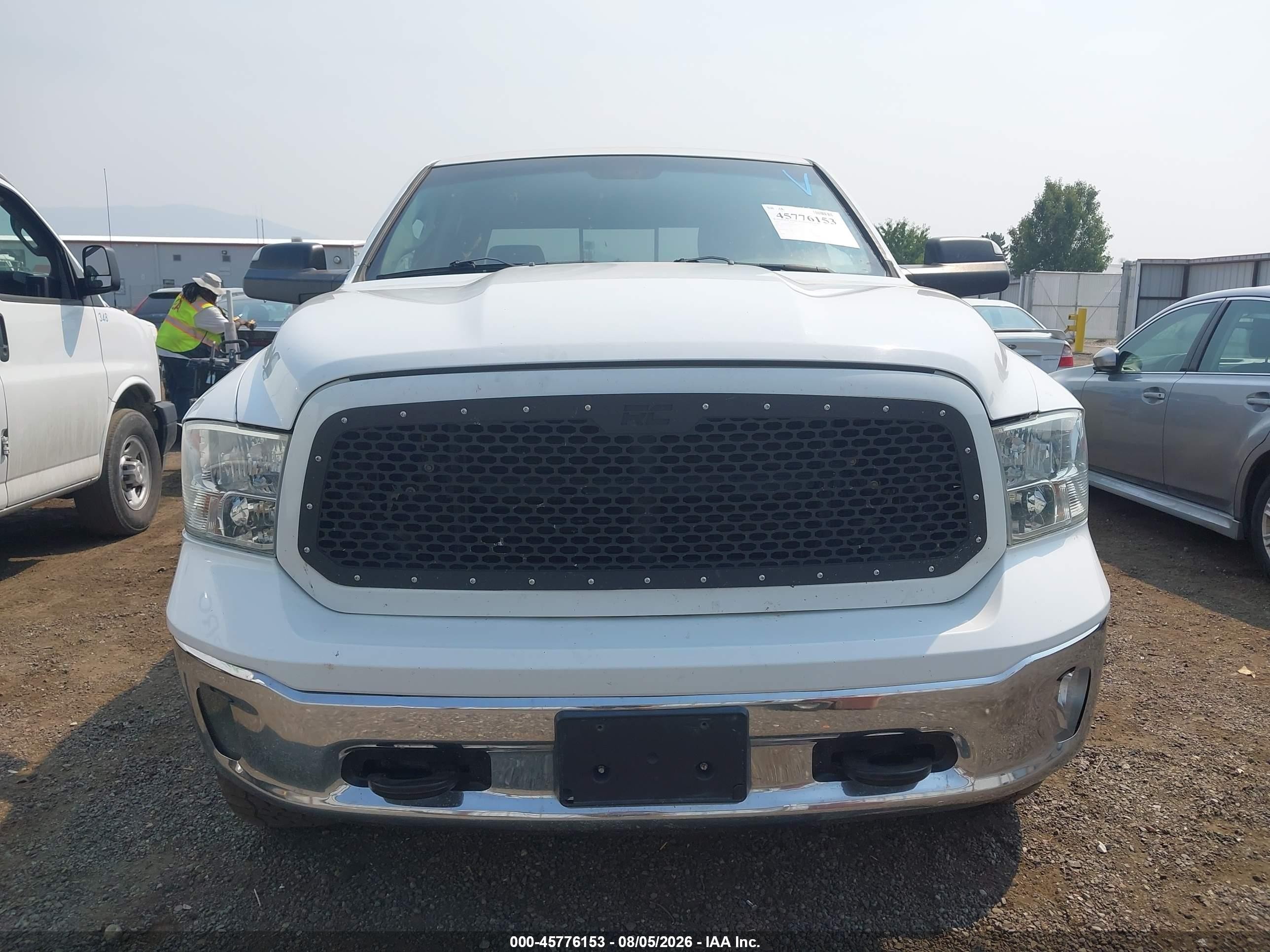 2014 Ram 1500 Slt White vin: 1C6RR7LM5ES476025