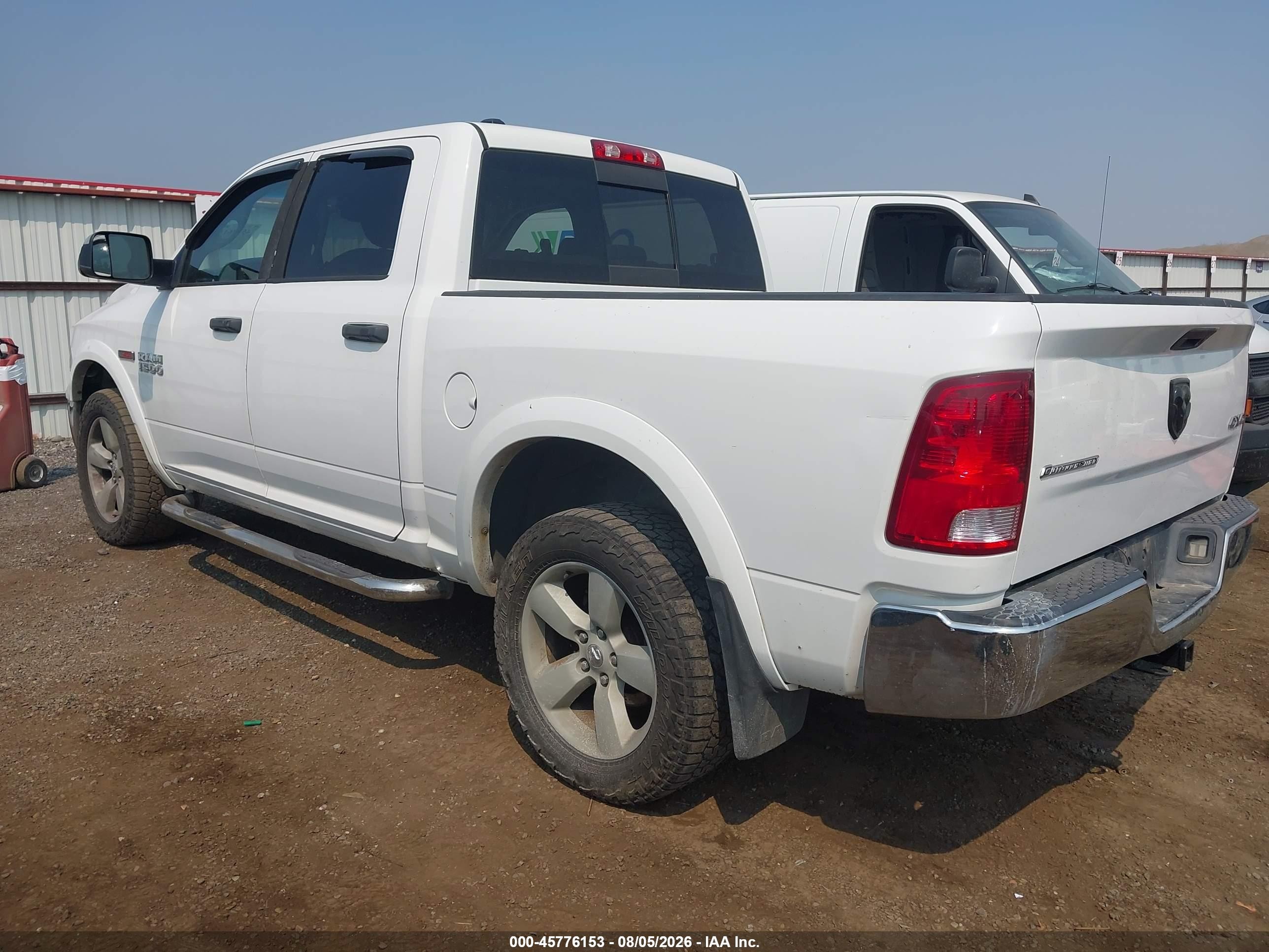 2014 Ram 1500 Slt White vin: 1C6RR7LM5ES476025