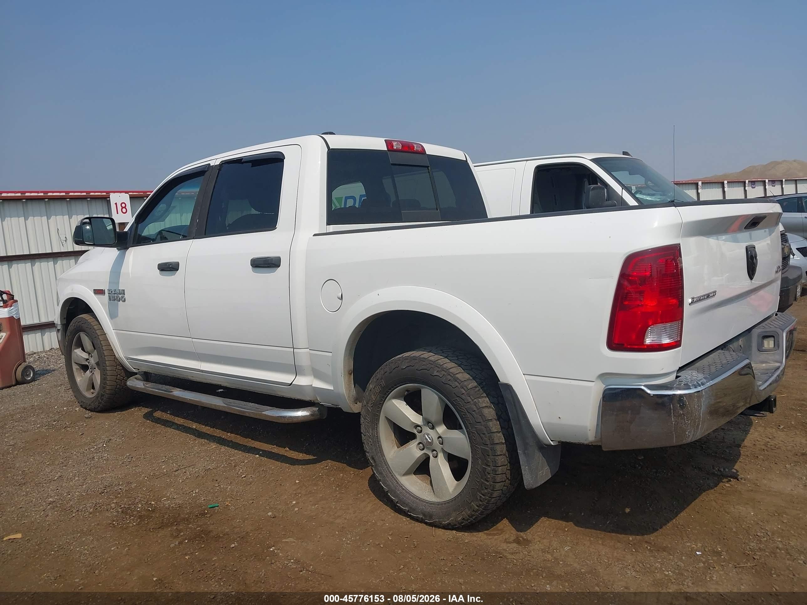 2014 Ram 1500 Slt White vin: 1C6RR7LM5ES476025